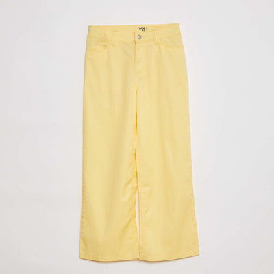 Pantalon large léger JAUNE