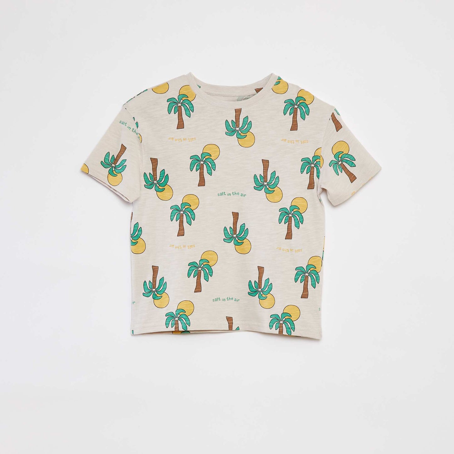 T-shirt imprimé à manches courtes BLANC