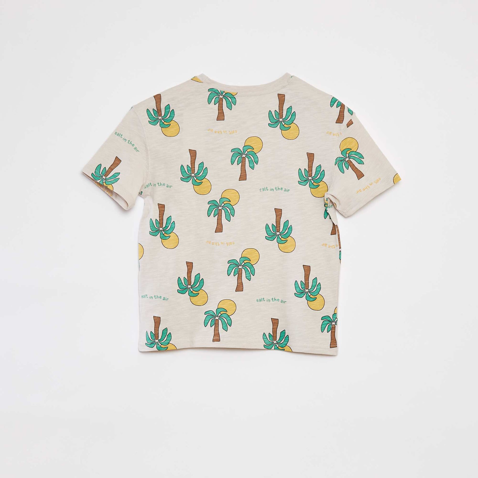 T-shirt imprimé à manches courtes BLANC
