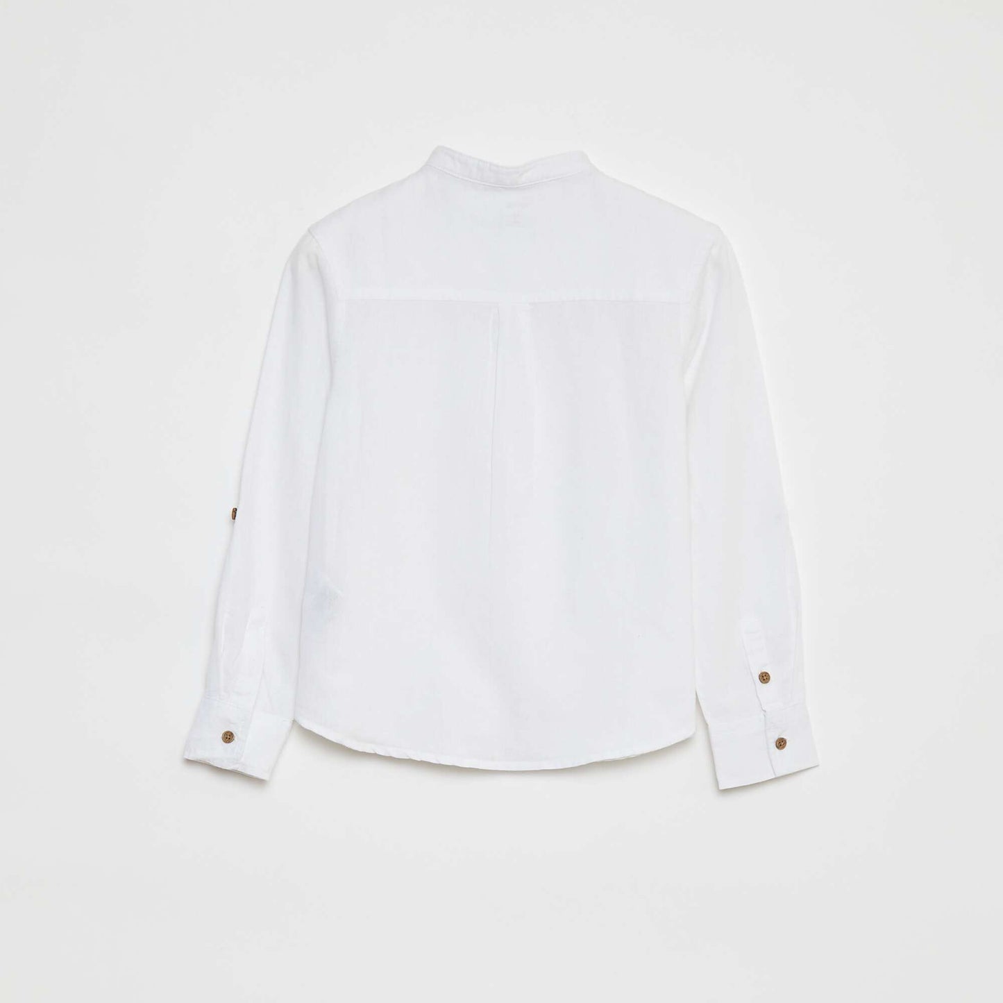 Chemise en lin mélangé BLANC