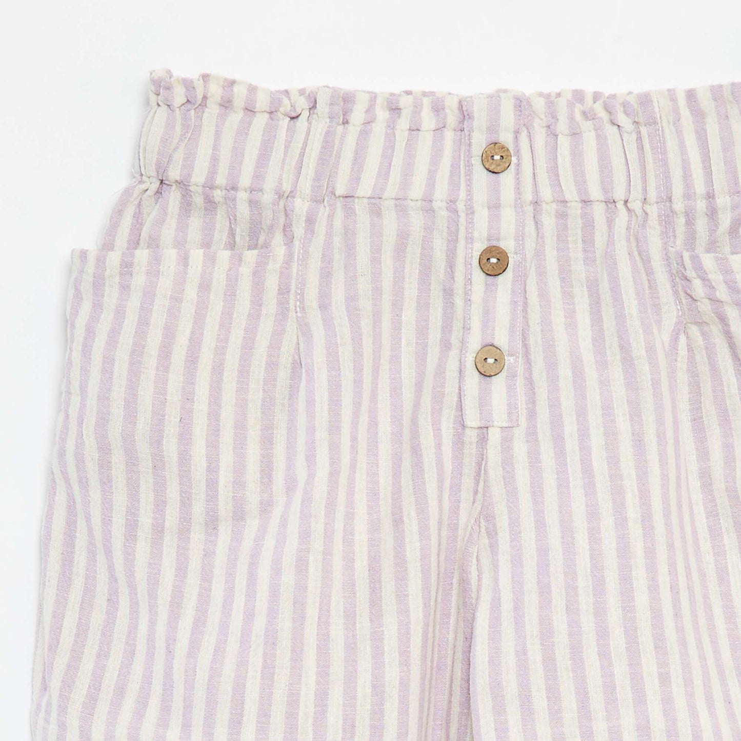 Short fluide à rayures VIOLET