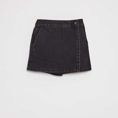 Jupe short en denim GRIS