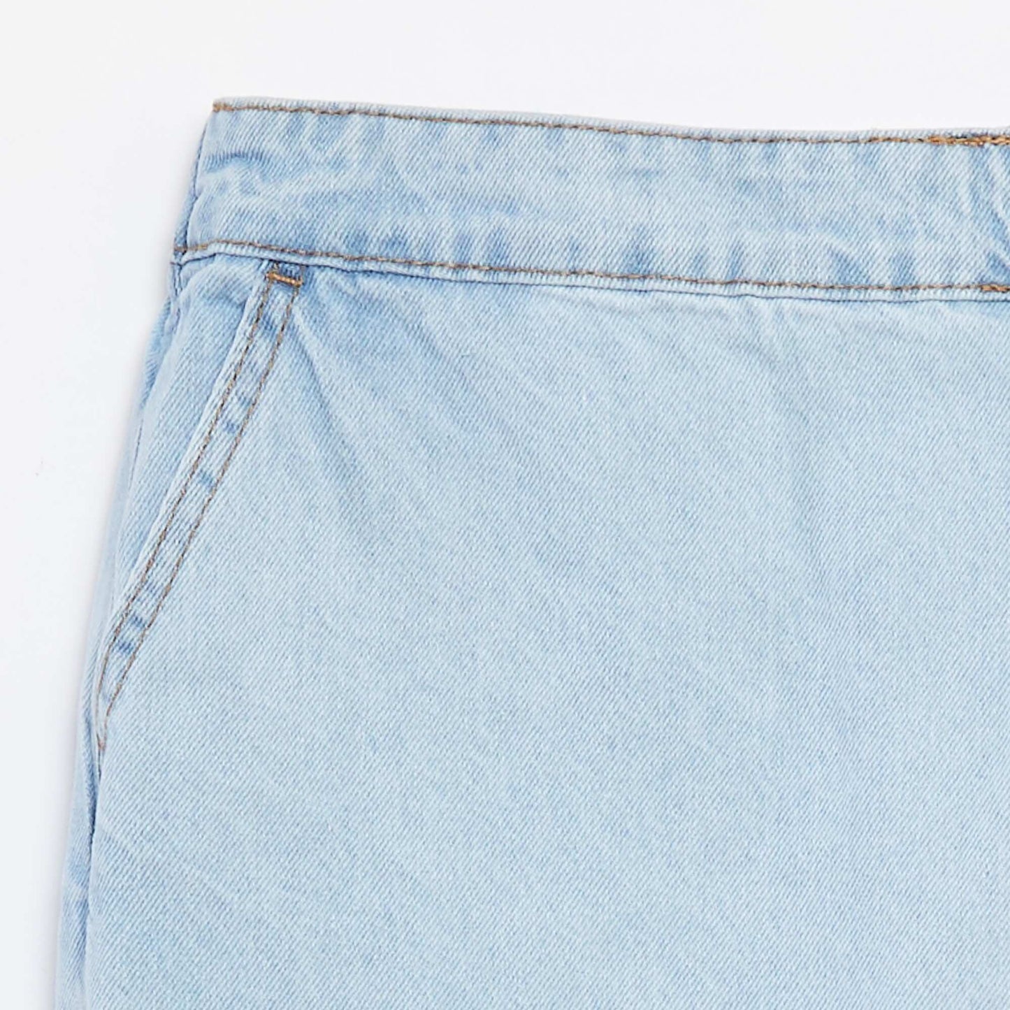Jupe short en denim BLEU