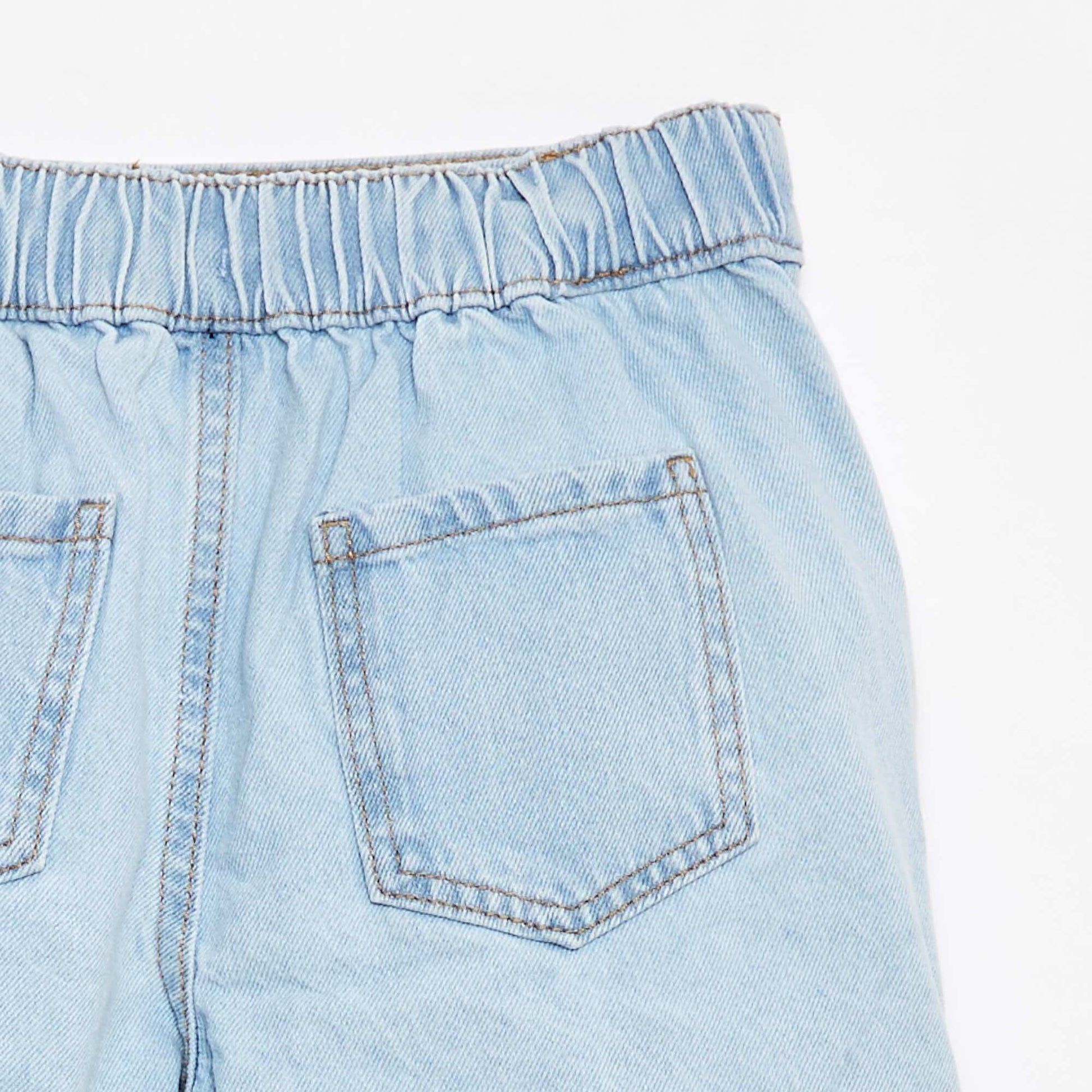 Jupe short en denim BLEU