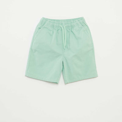 Bermuda type chino uni VERT