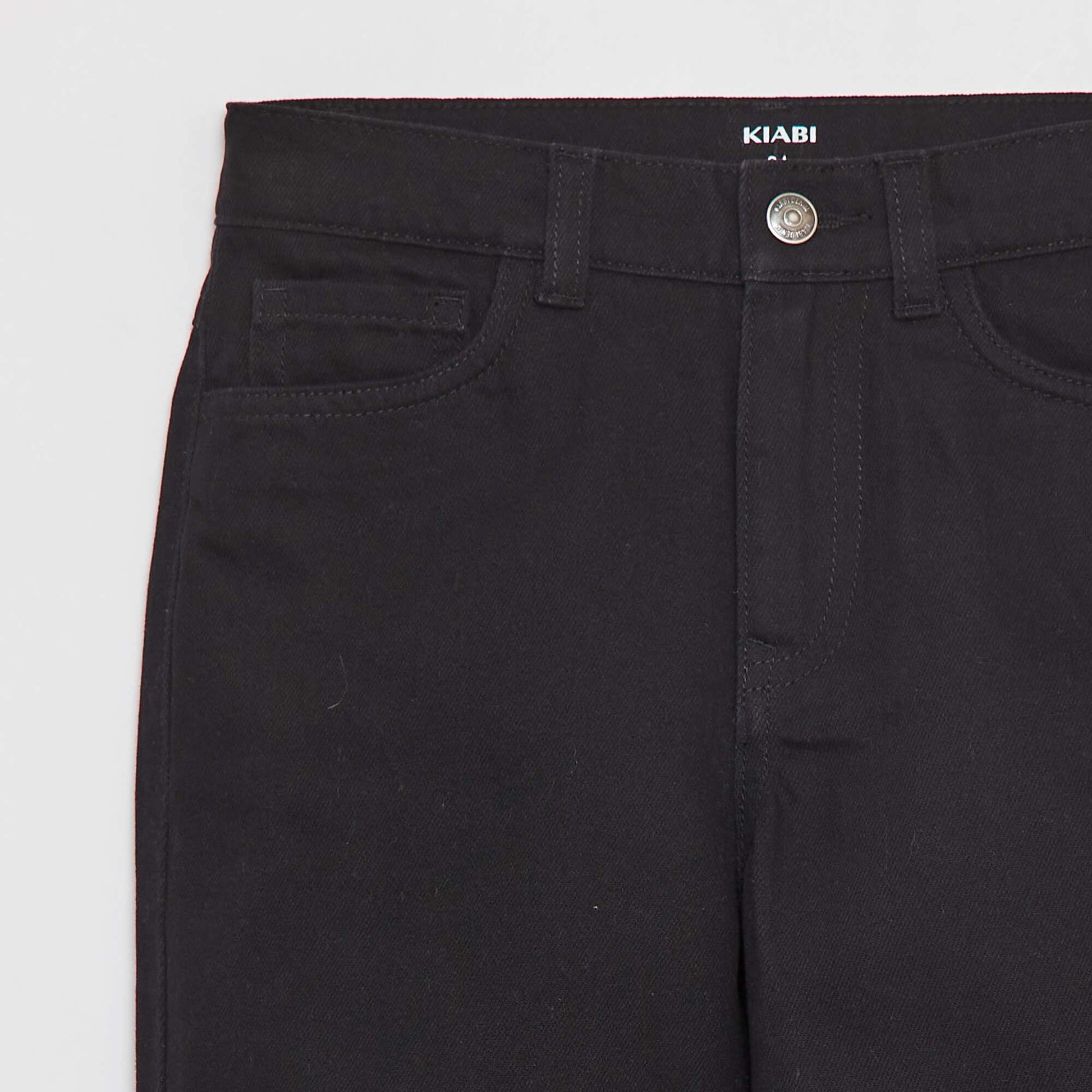 Bermuda en twill coupe loose NOIR