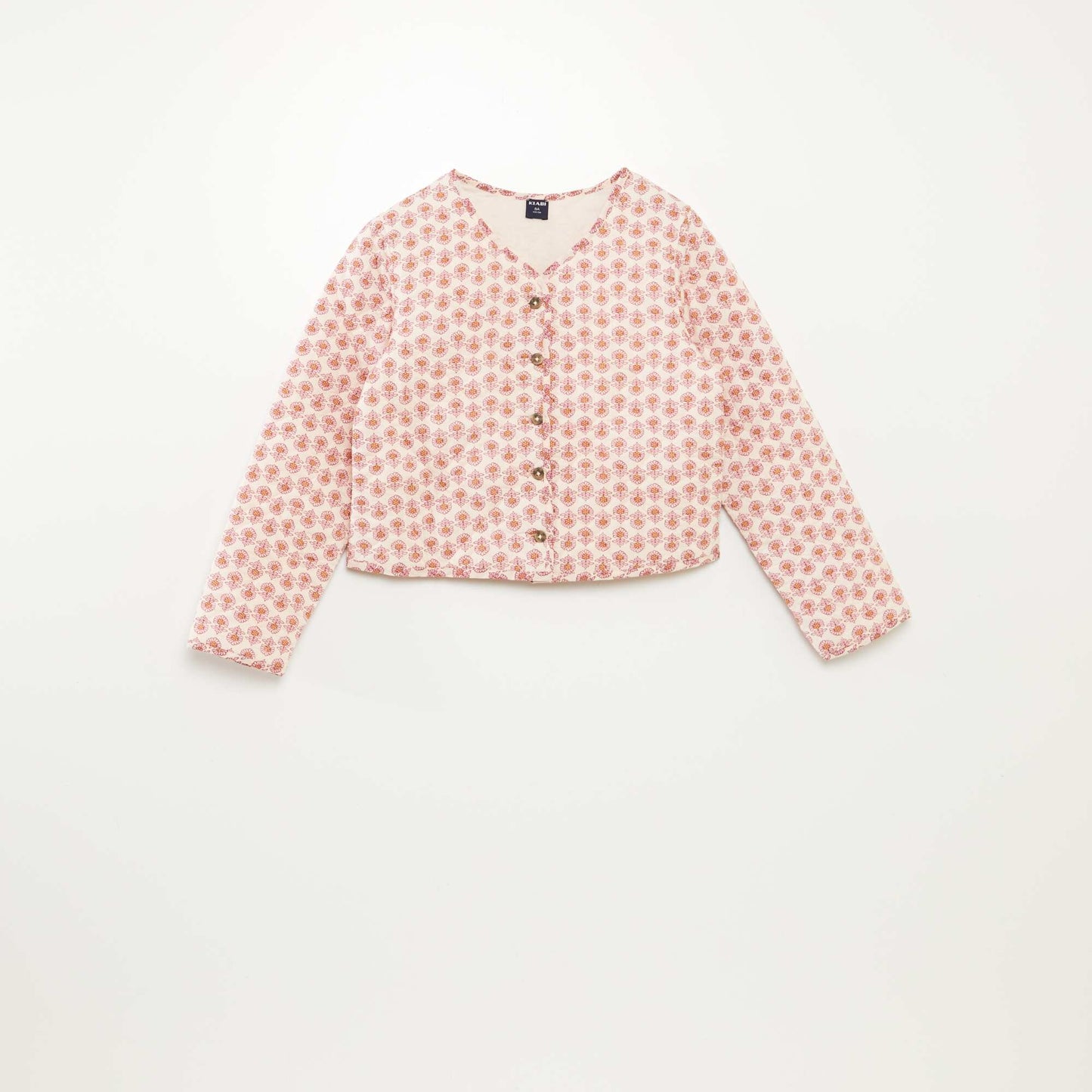 Veste à manches longues en voile de coton ROSE