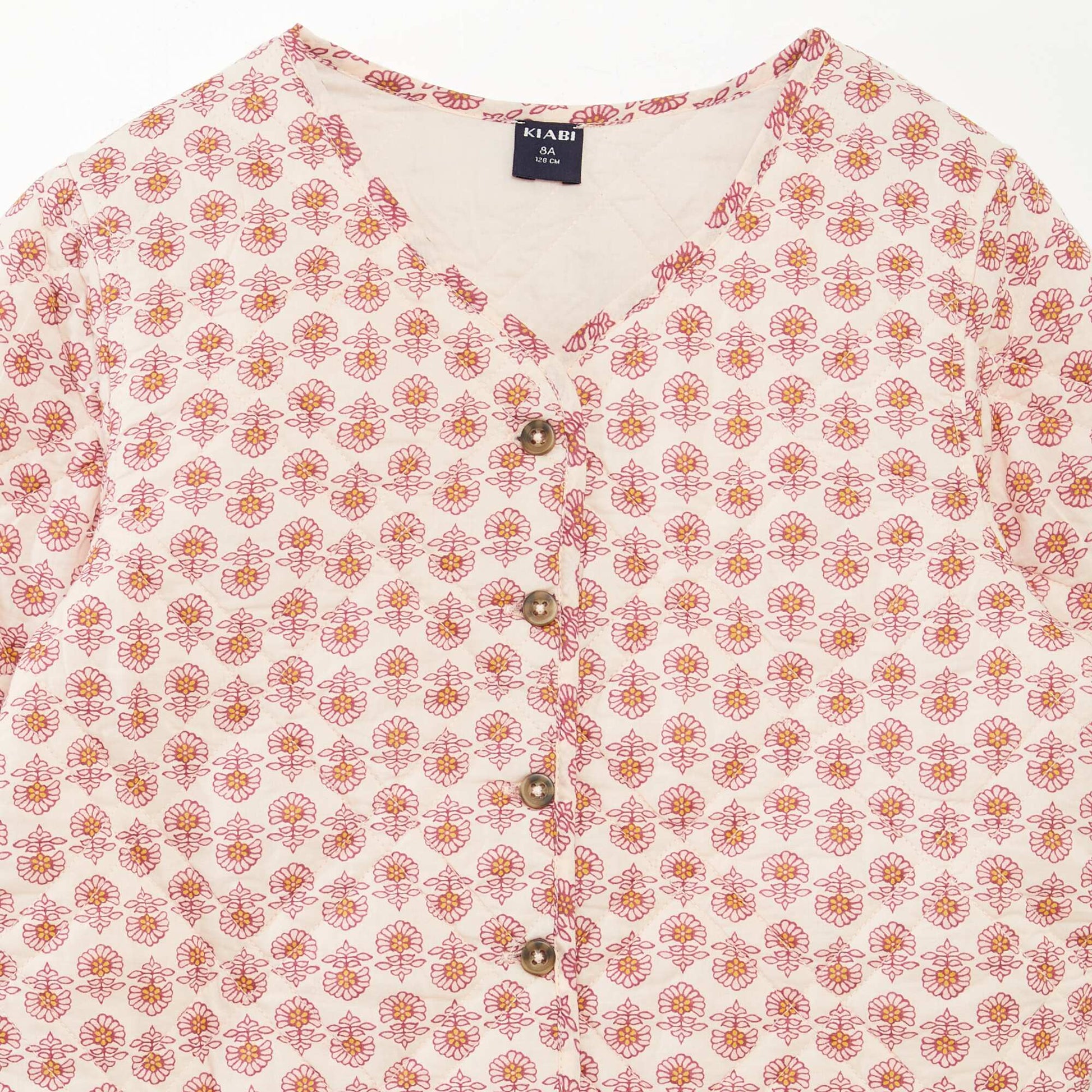 Veste à manches longues en voile de coton ROSE