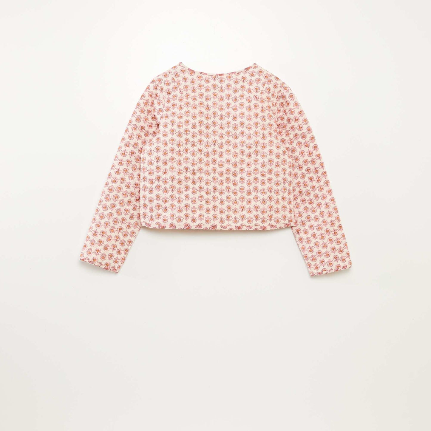 Veste à manches longues en voile de coton ROSE