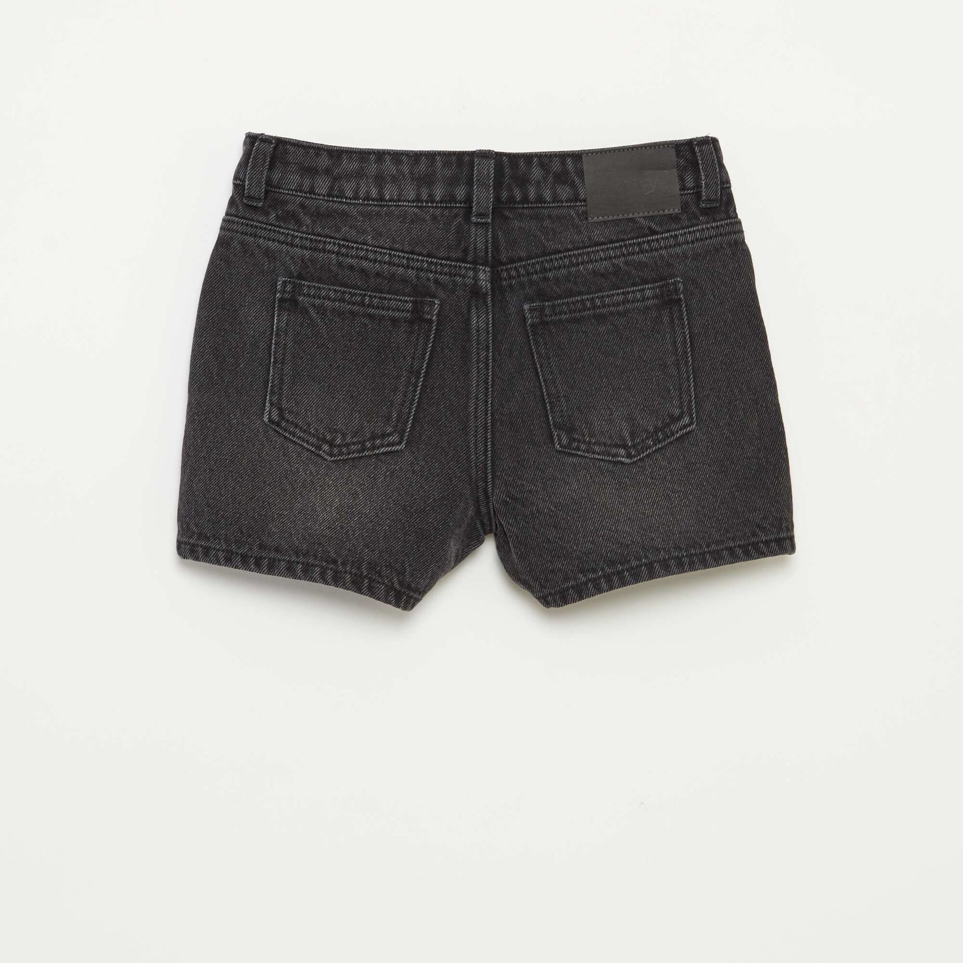 Short en jean NOIR