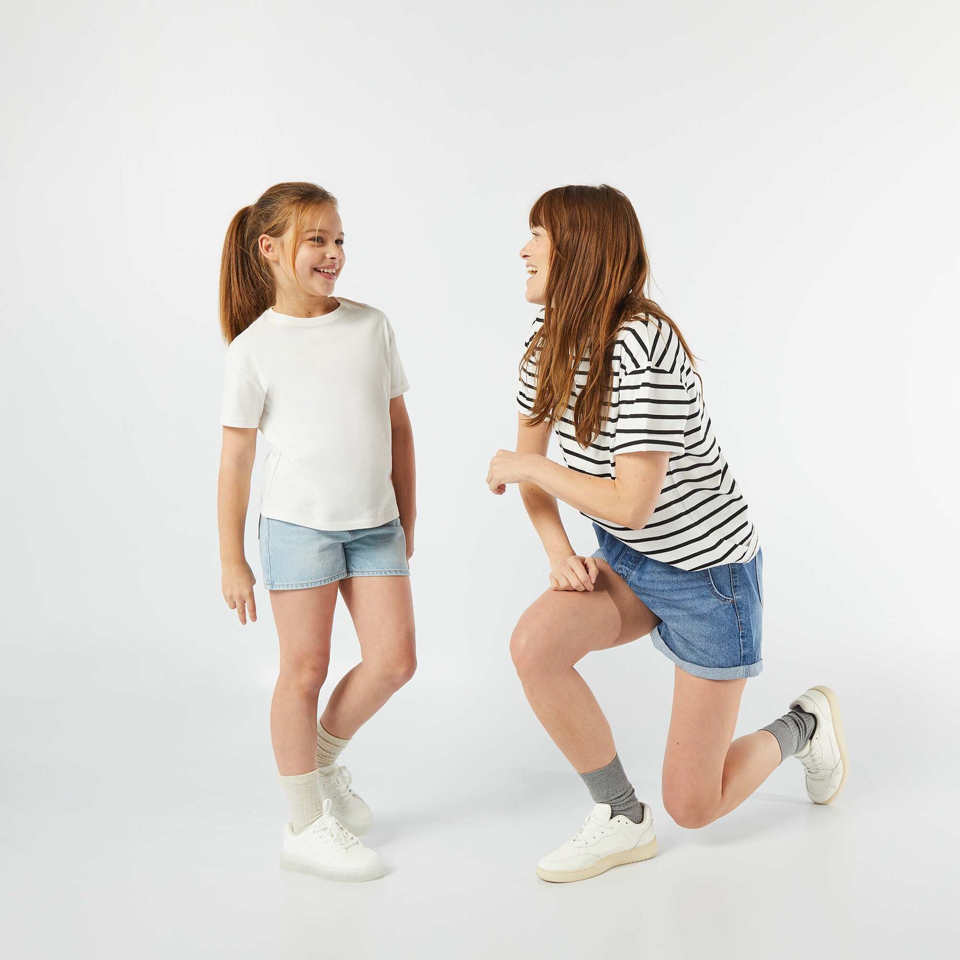 Short en jean BLEU