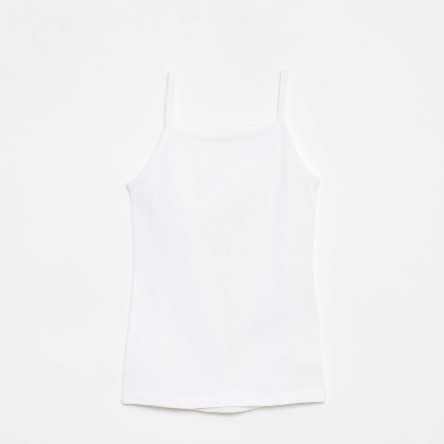 Lot de 2 débardeurs en coton stretch BLANC