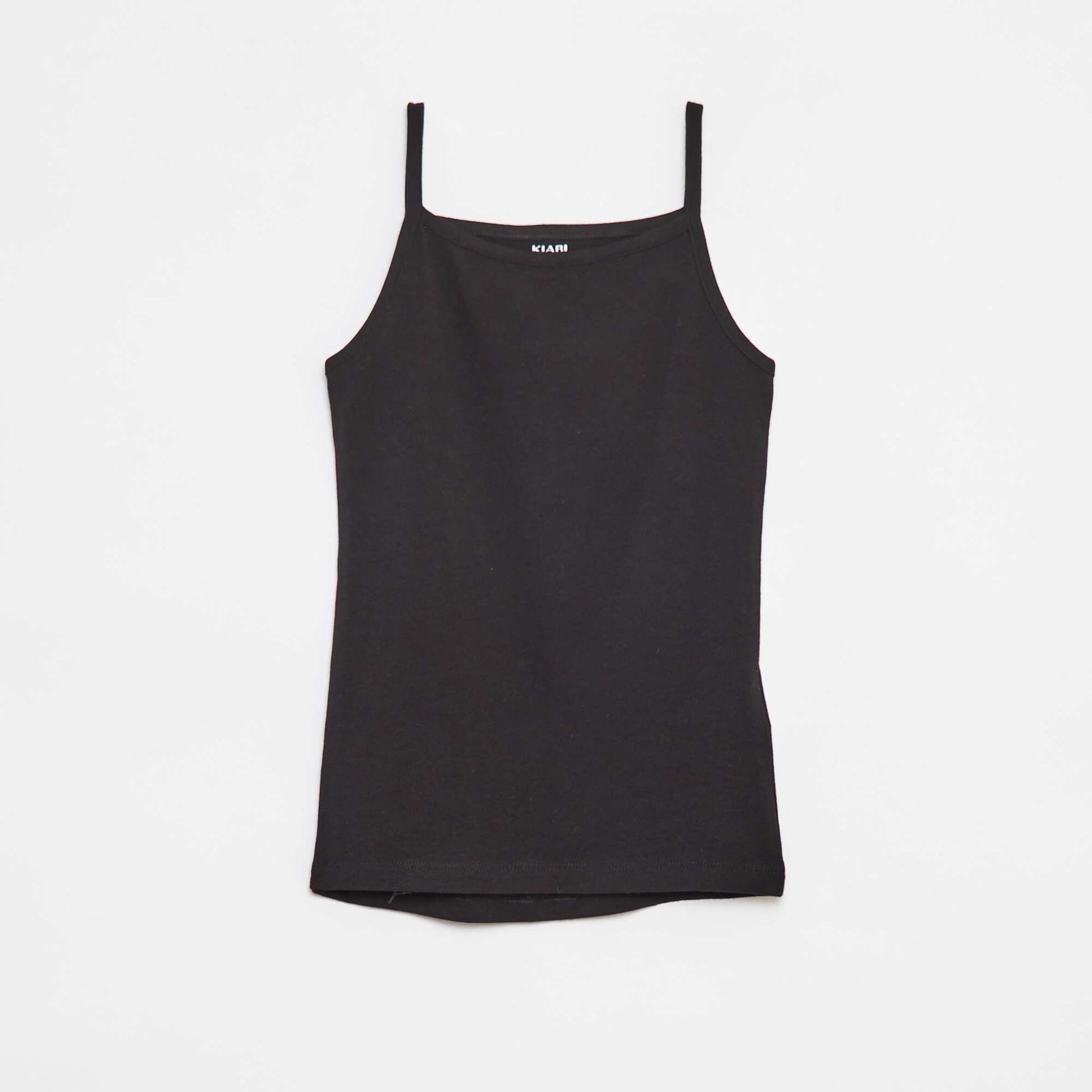 Lot de 2 débardeurs en coton stretch VERT