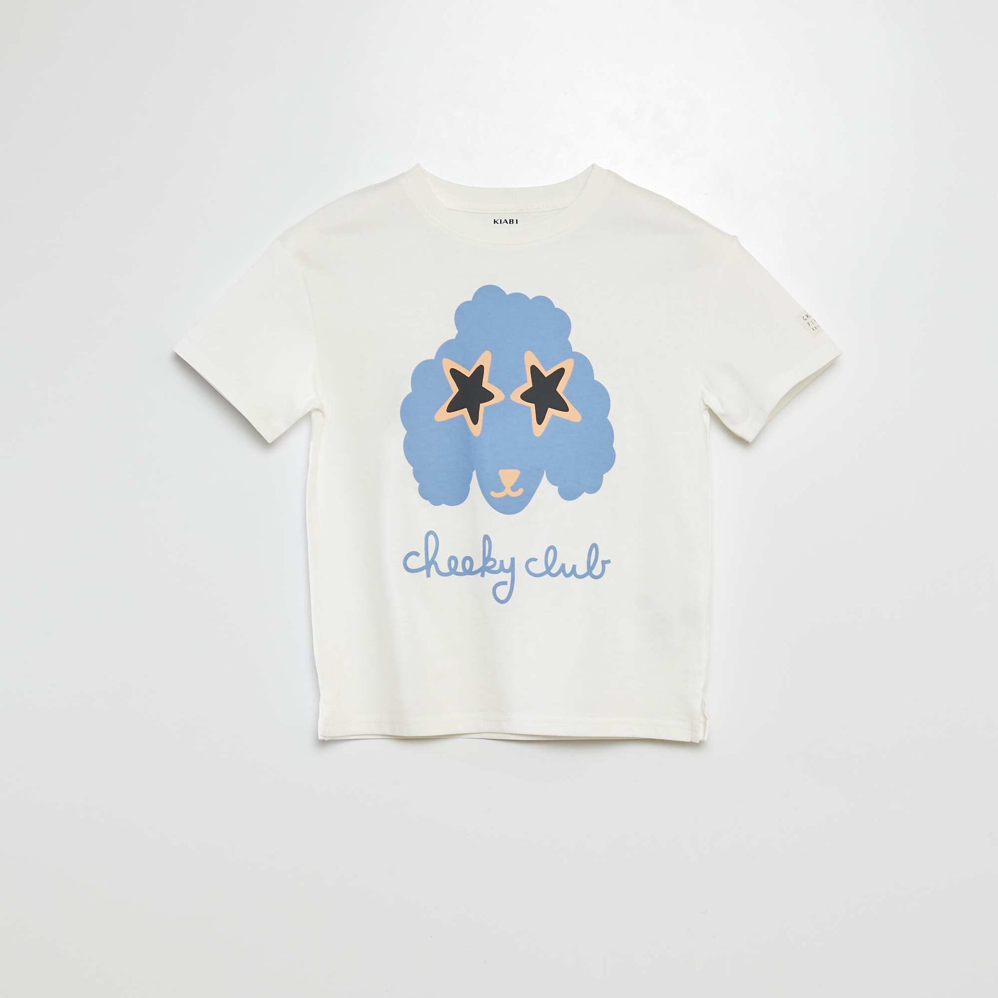 T-shirt imprimé manches courtes  - Grafik Edition BLANC