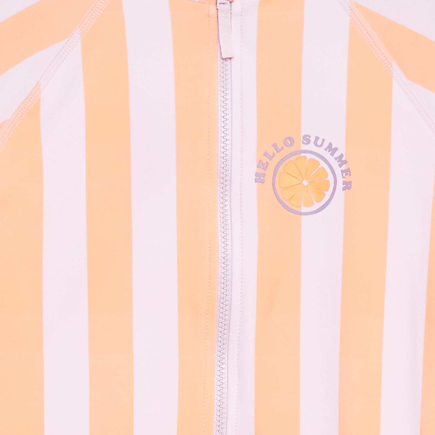 Maillot de bain forme body à manches longues ORANGE
