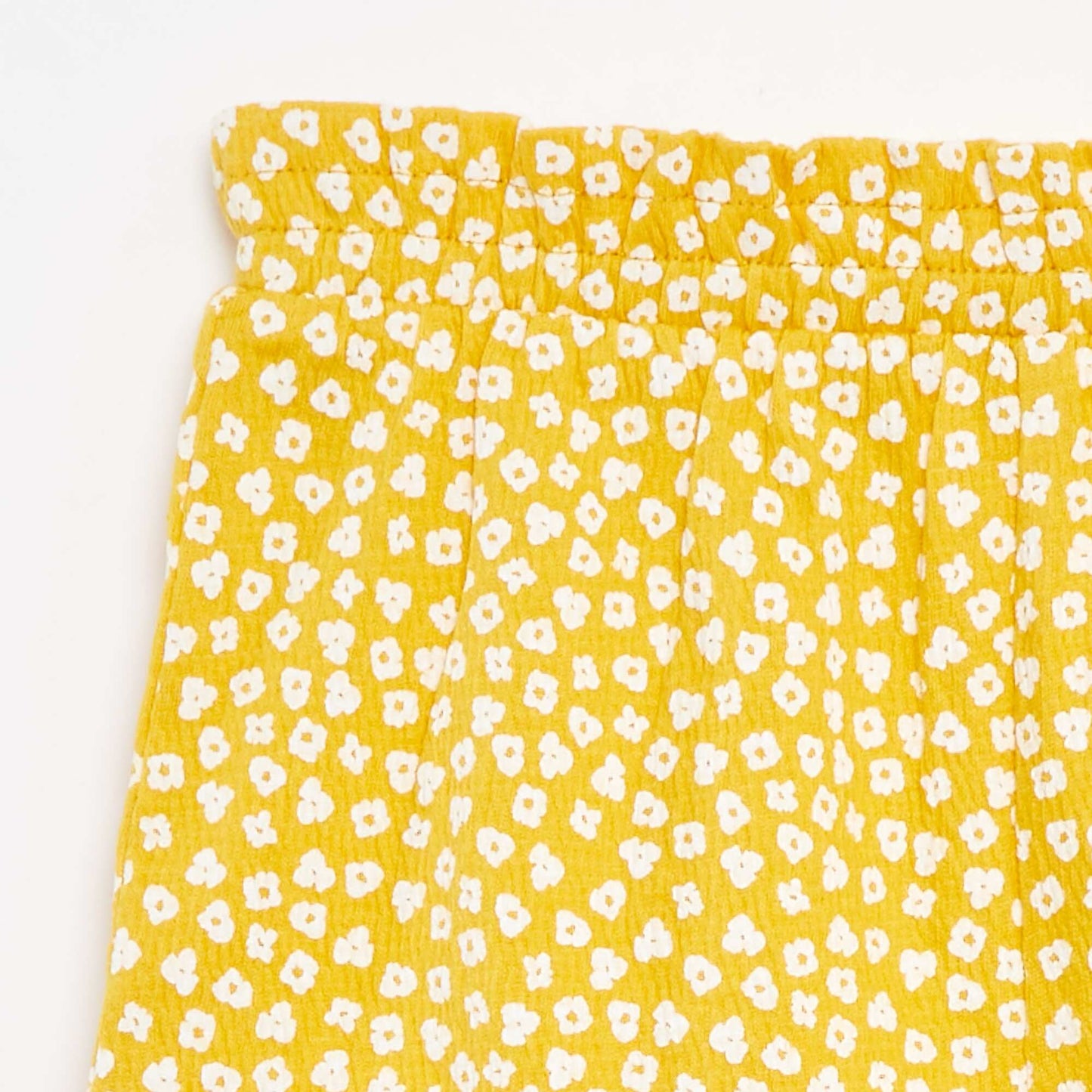 Short avec volants et imprimé JAUNE