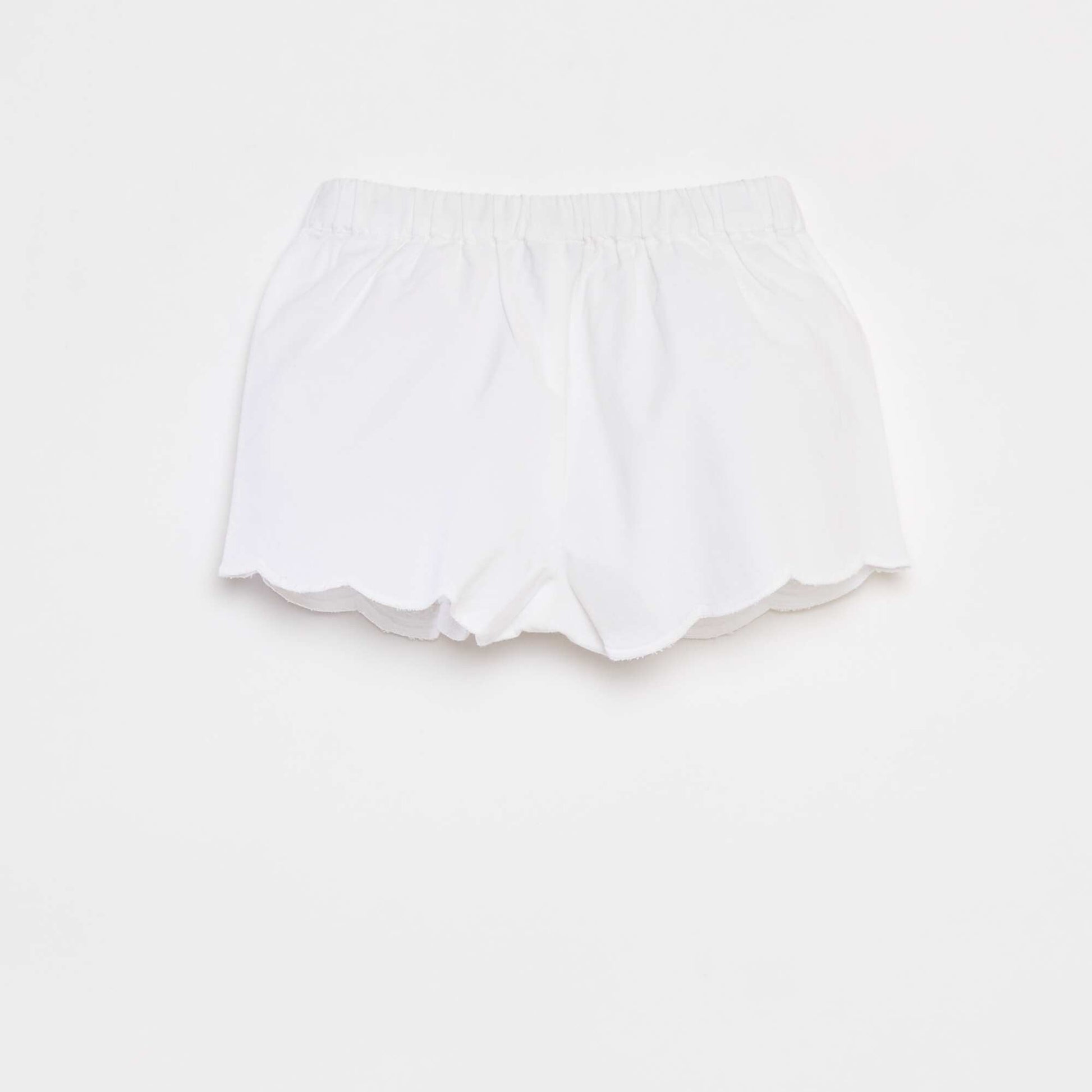 Short en broderies anglaises BLANC