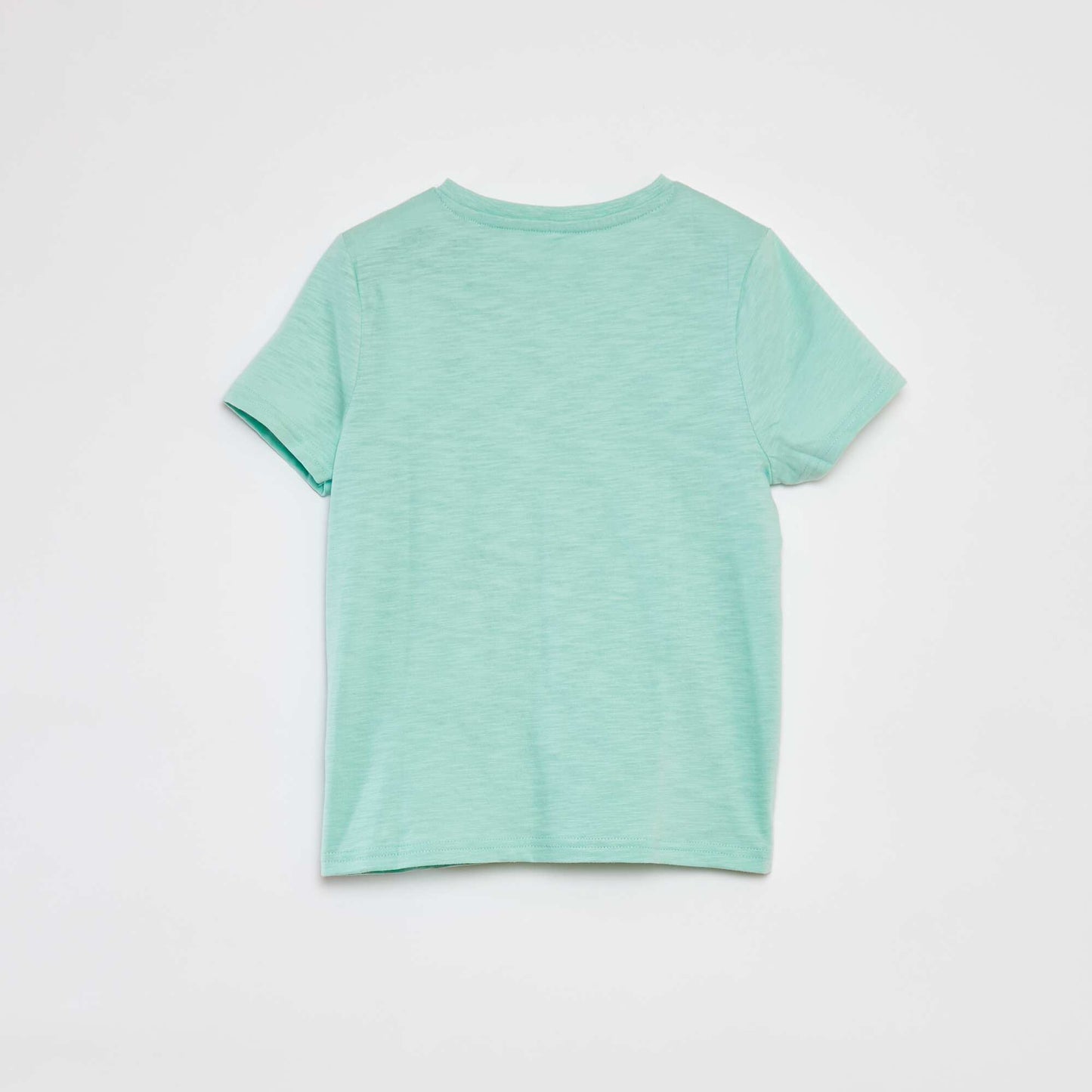 T-shirt col tunisien manches courtes VERT