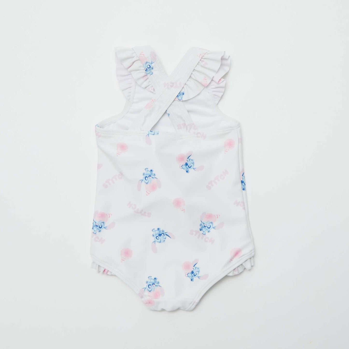 Maillot de bain avec volants 'Stitch' 'Disney' - 1 pièce BLANC