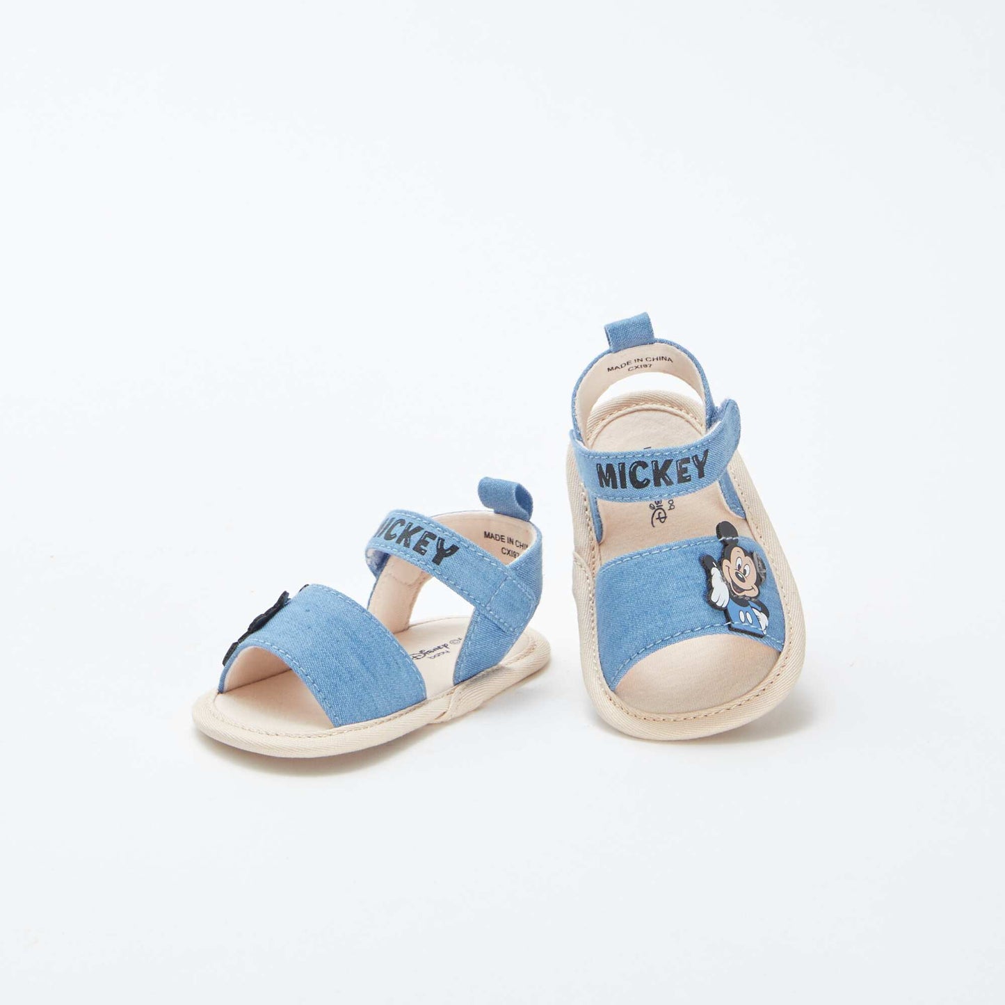 Sandales à scratchs 'Mickey' 'Disney' BLEU