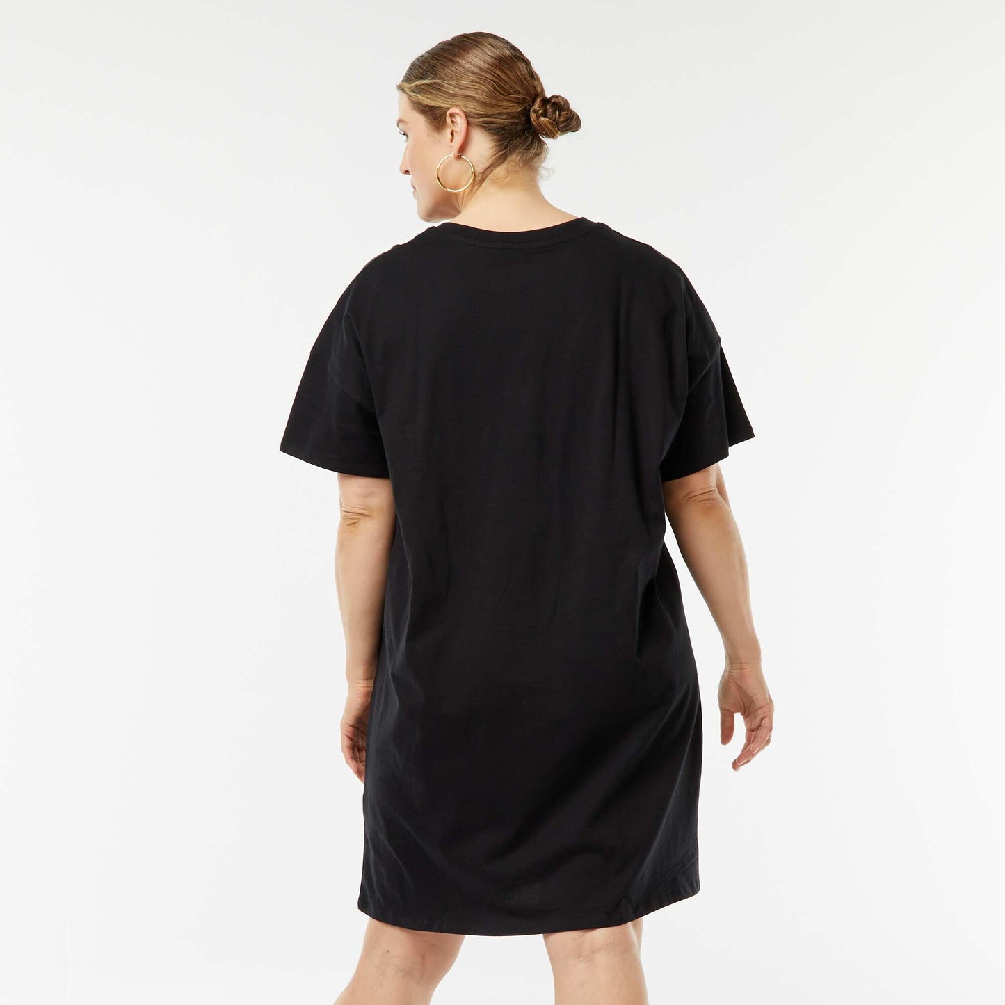 Robe t-shirt longue NOIR