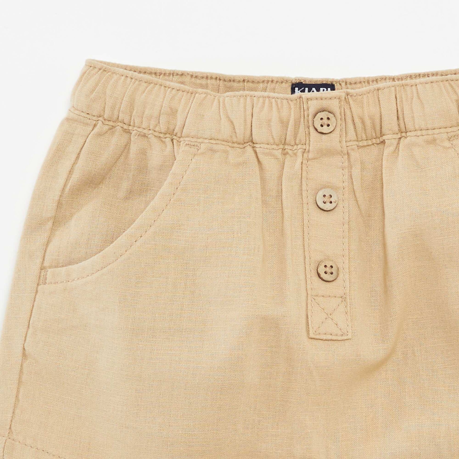 Short avec taille ajustable BEIGE