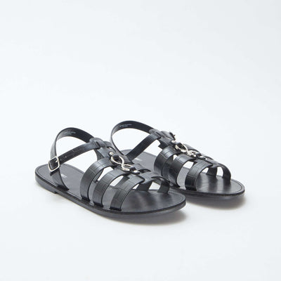 Sandales avec détails métalliques NOIR