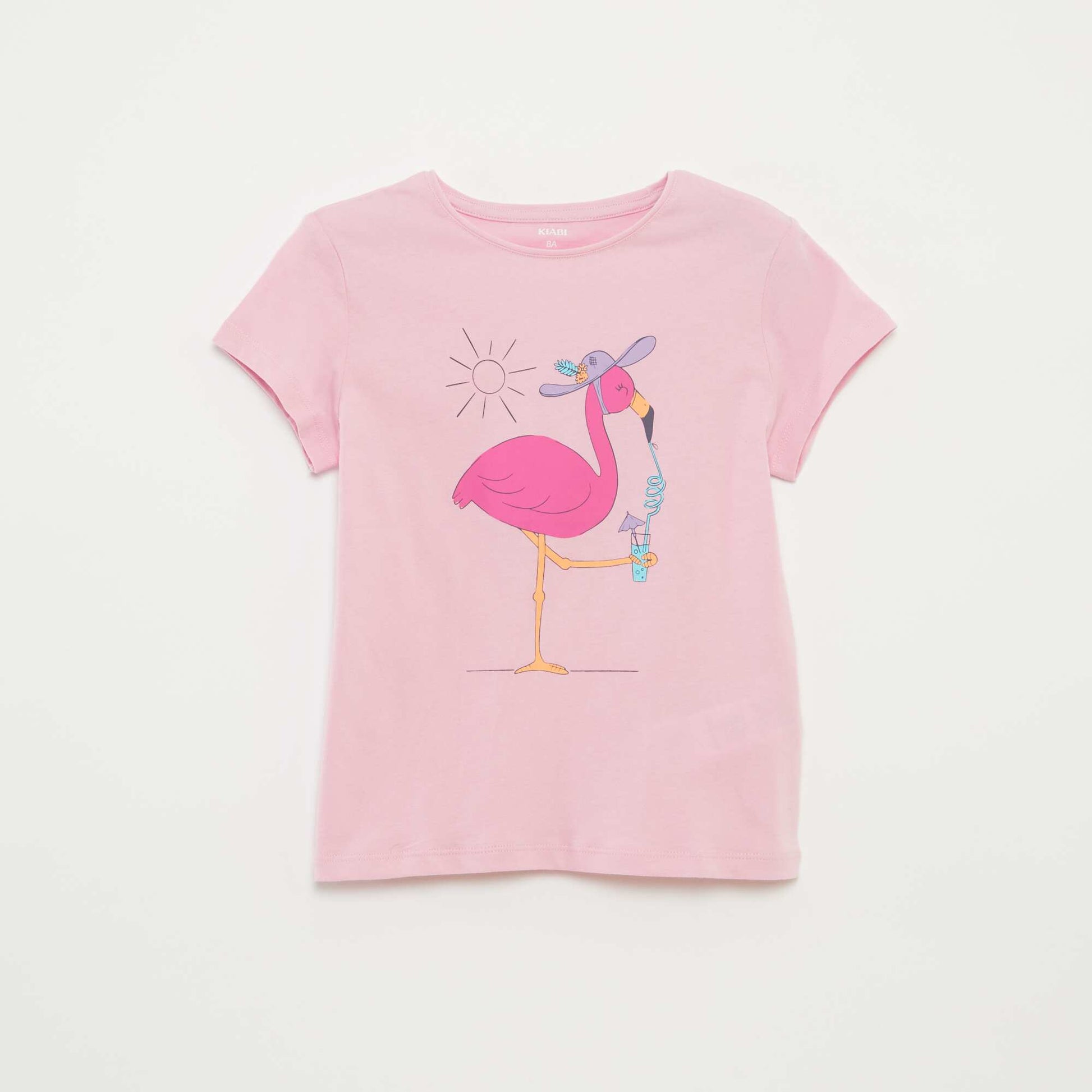 T-shirt imprimé fantaisie ROSE