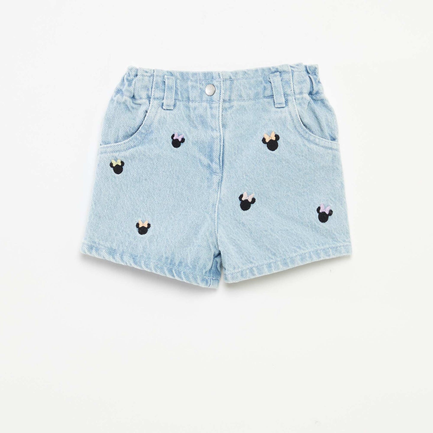 Short en denim 'Minnie' 'Disney' avec broderies BLEU
