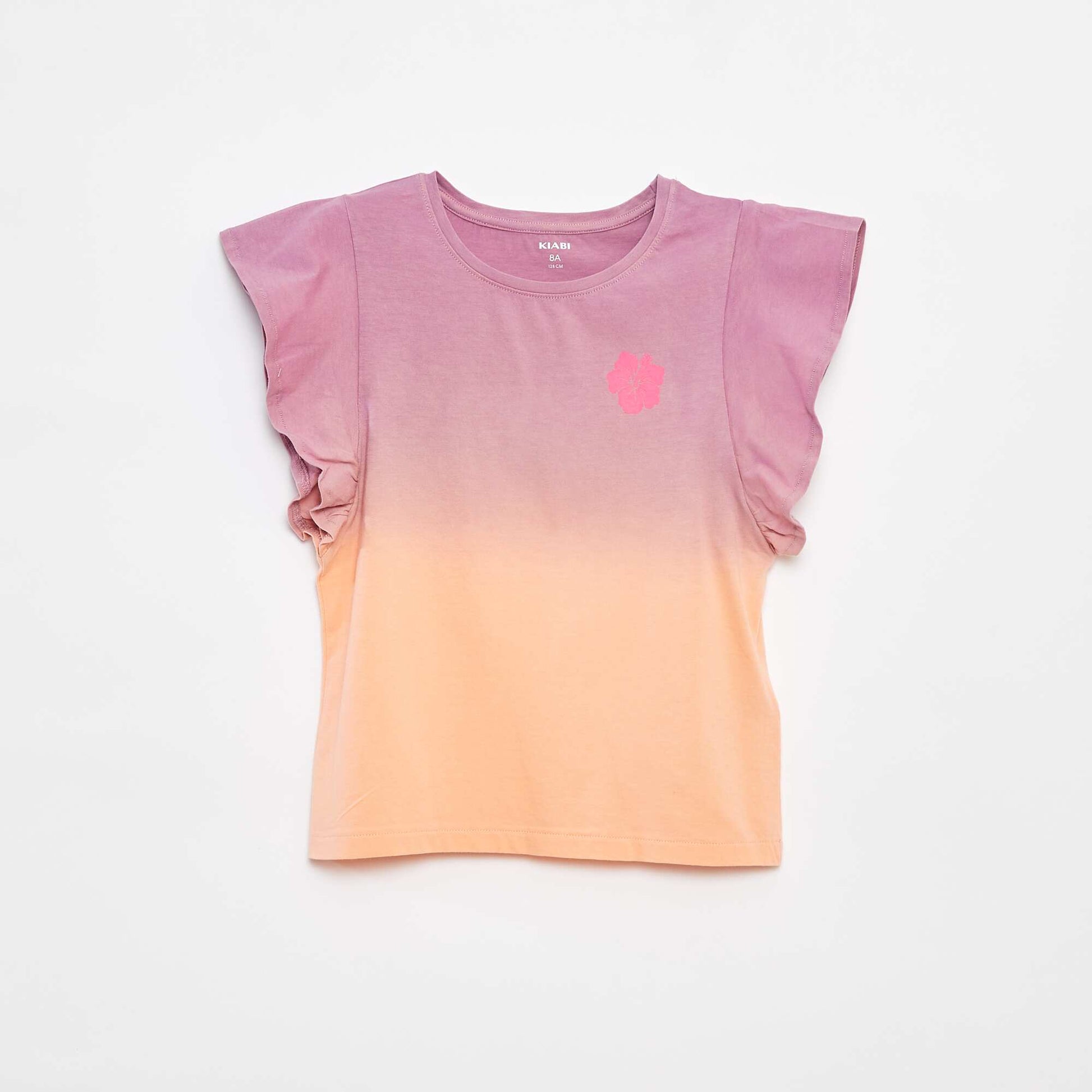 T-shirt en jersey à emmanchures volantées VIOLET