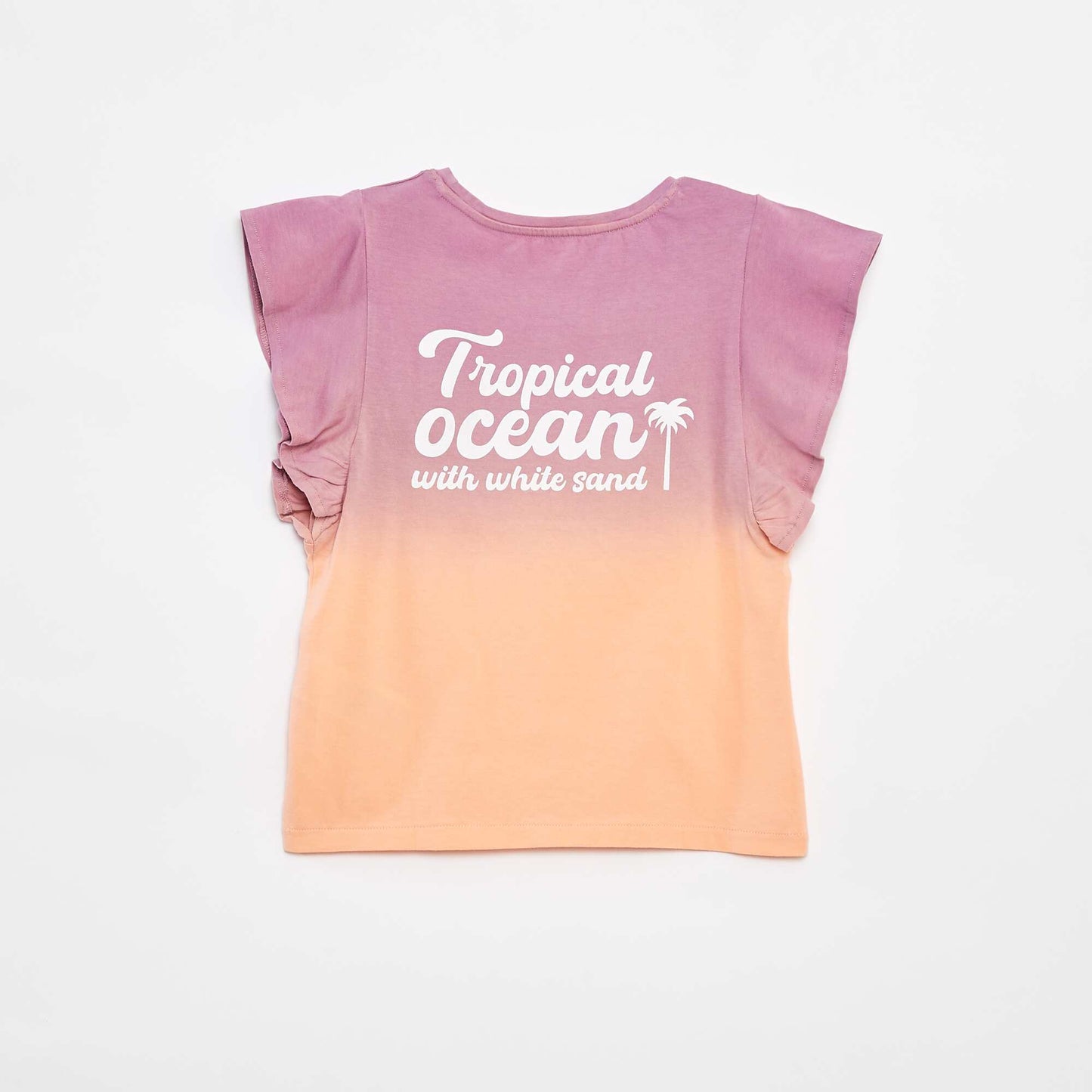 T-shirt en jersey à emmanchures volantées VIOLET