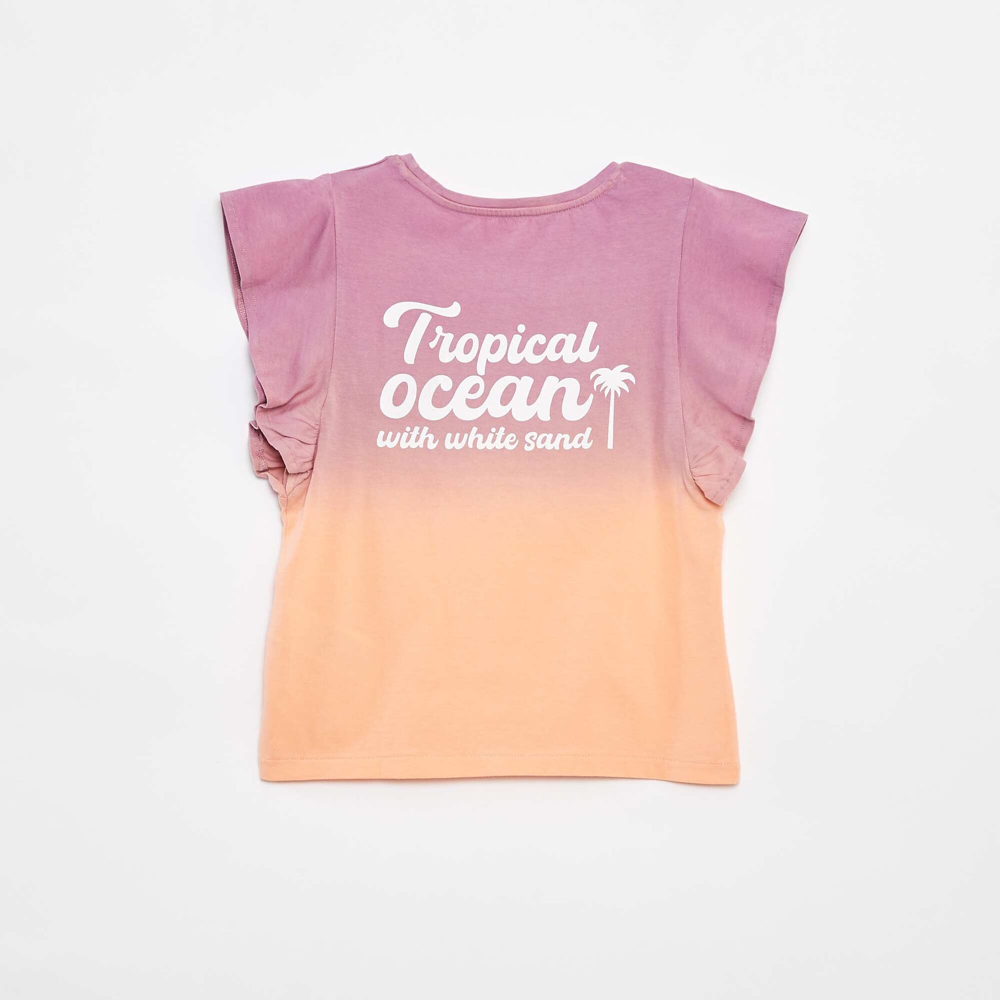 T-shirt en jersey à emmanchures volantées VIOLET