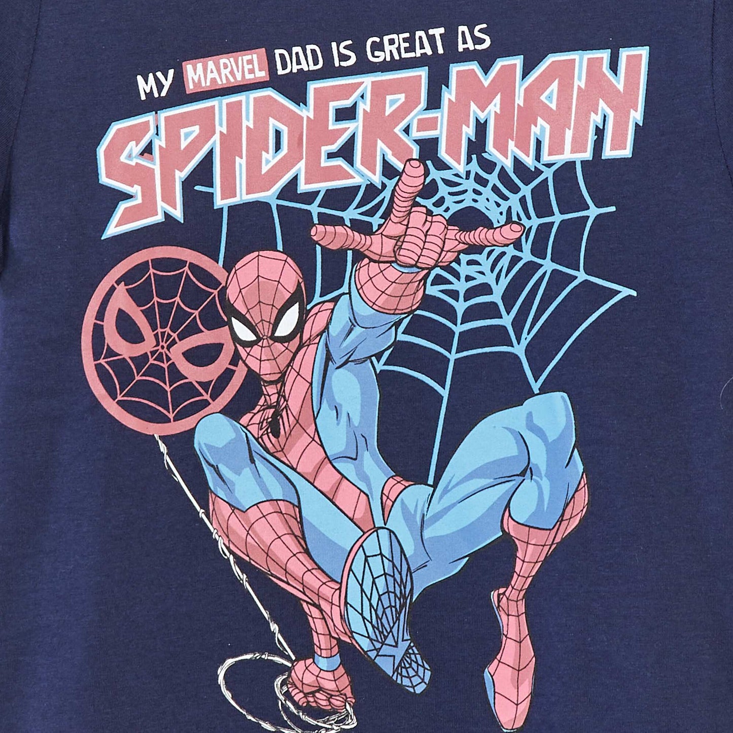 Pyjama court t-shirt + short 'Spider-Man' 'Marvel' - 2 pièces BLEU