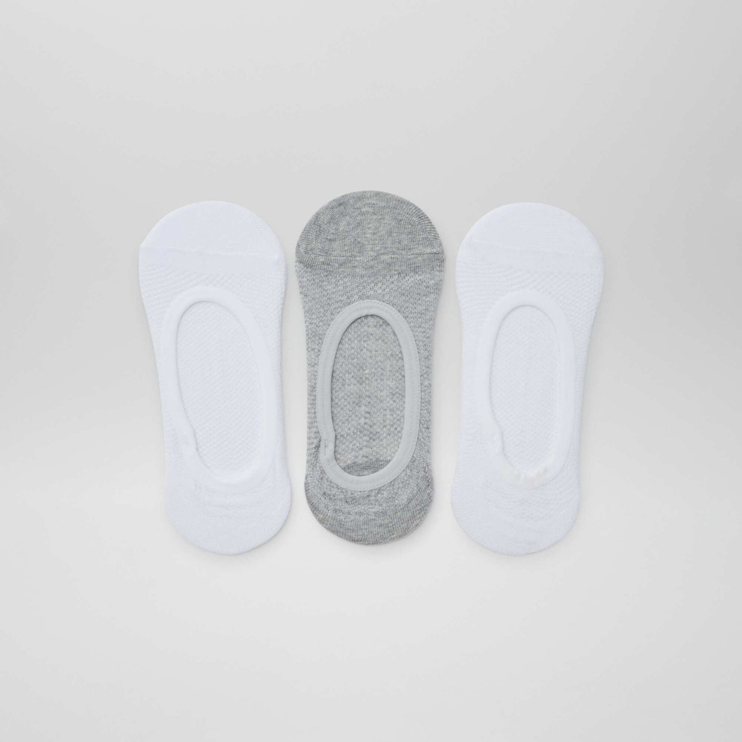 Lot de 3 paires de chaussettes invisibles BLANC