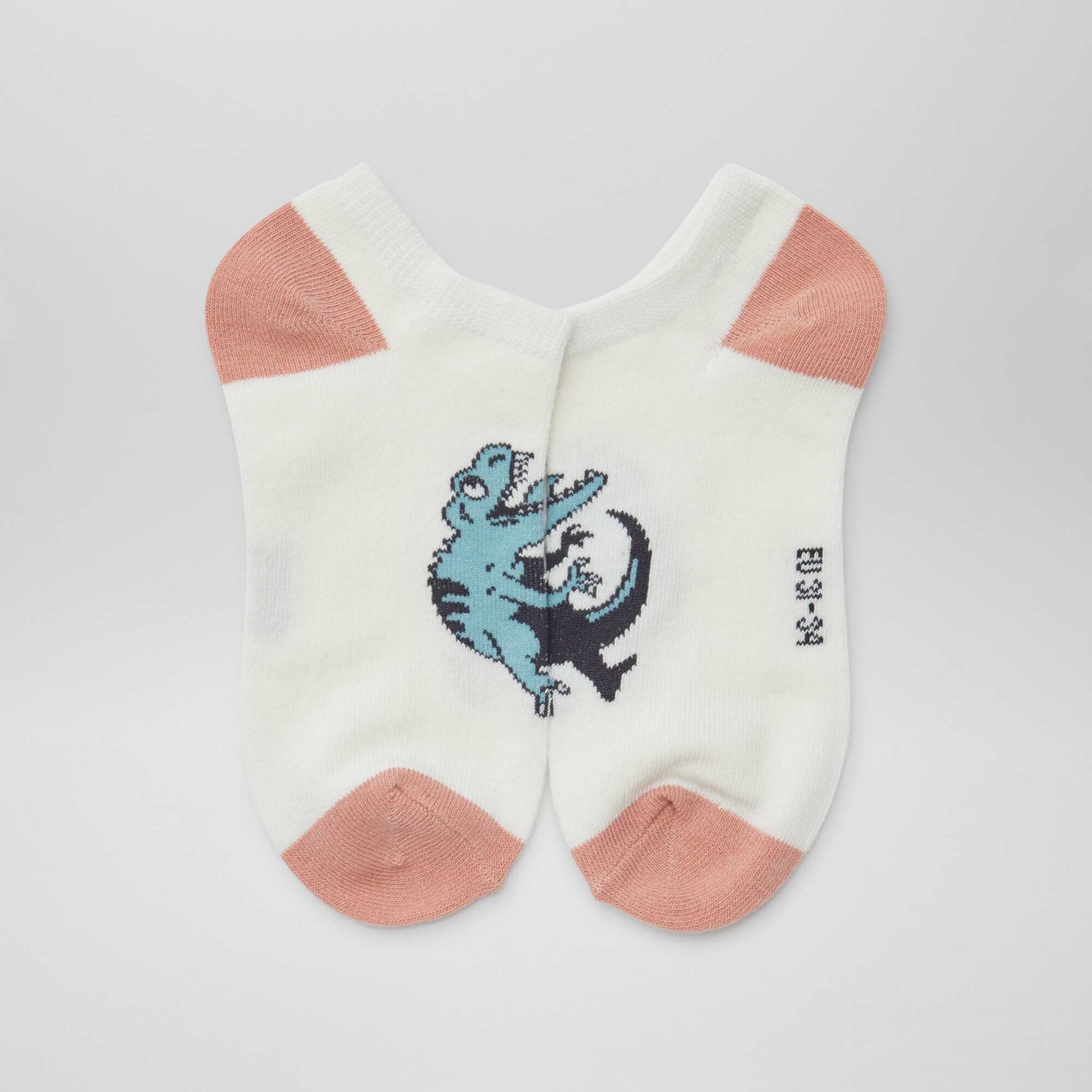 Lot de chaussettes invisibles imprimées VERT