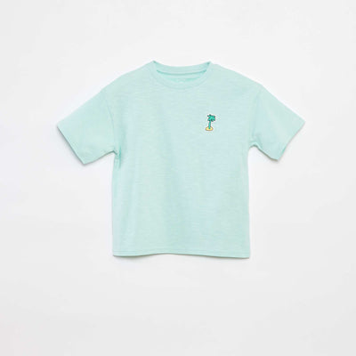 T-shirt à manches courtes avec imprimé VERT