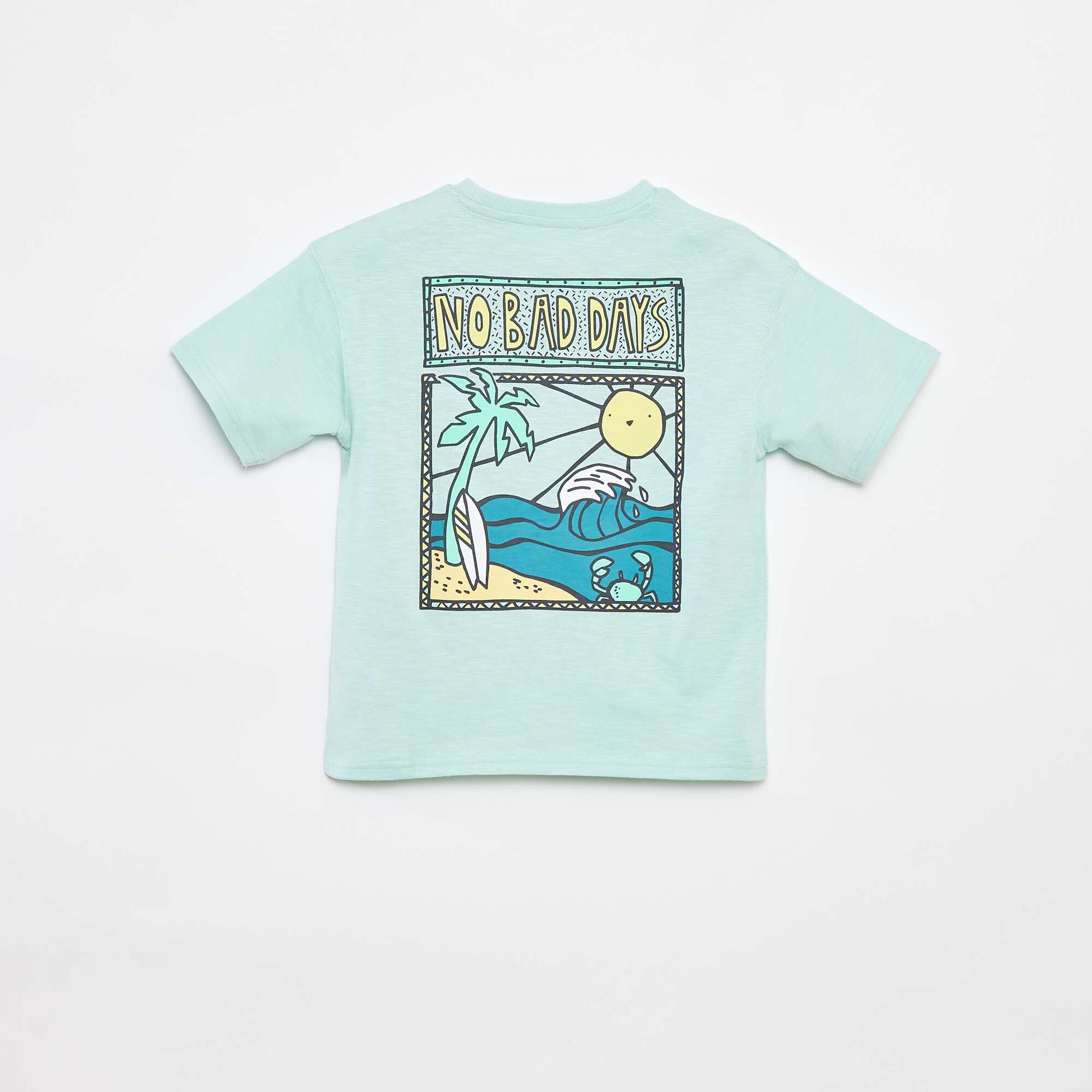 T-shirt à manches courtes avec imprimé VERT