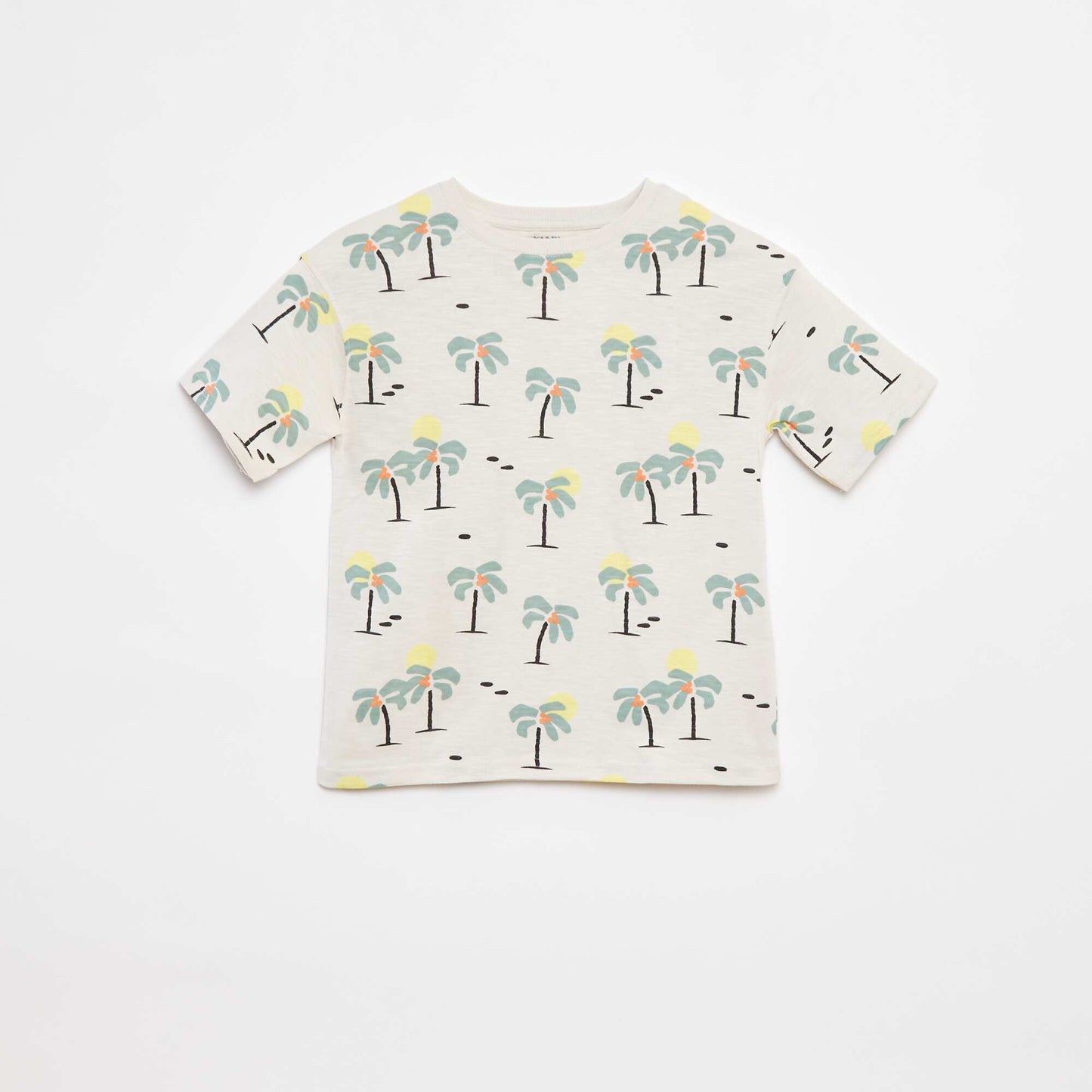 T-shirt à manches courtes avec imprimé BLANC
