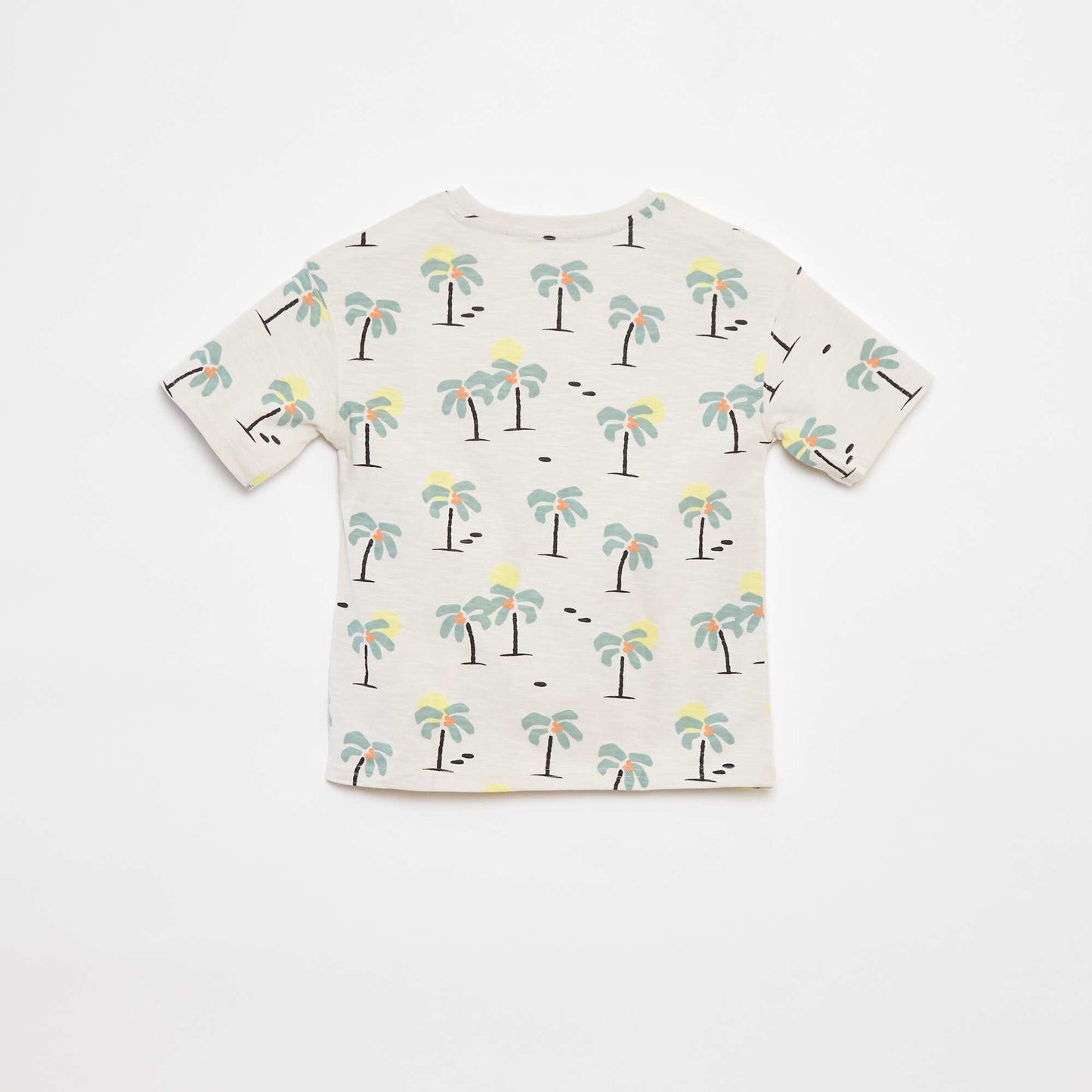 T-shirt à manches courtes avec imprimé BLANC