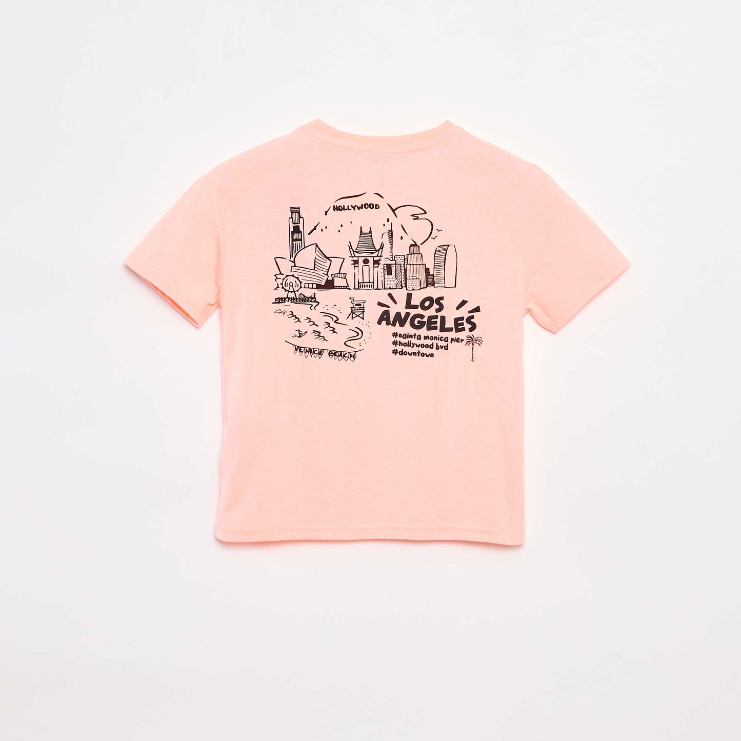 T-shirt loose avec poche poitrine ORANGE