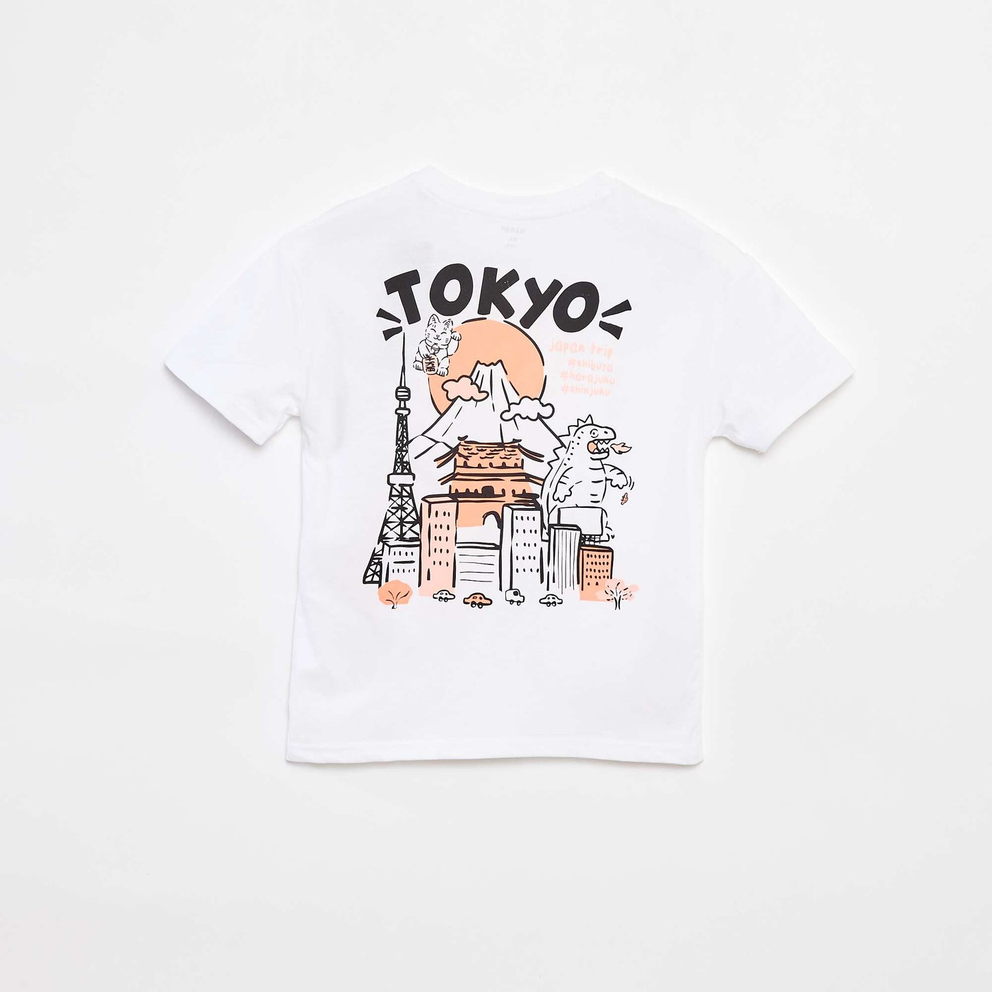 T-shirt loose avec poche poitrine BLANC