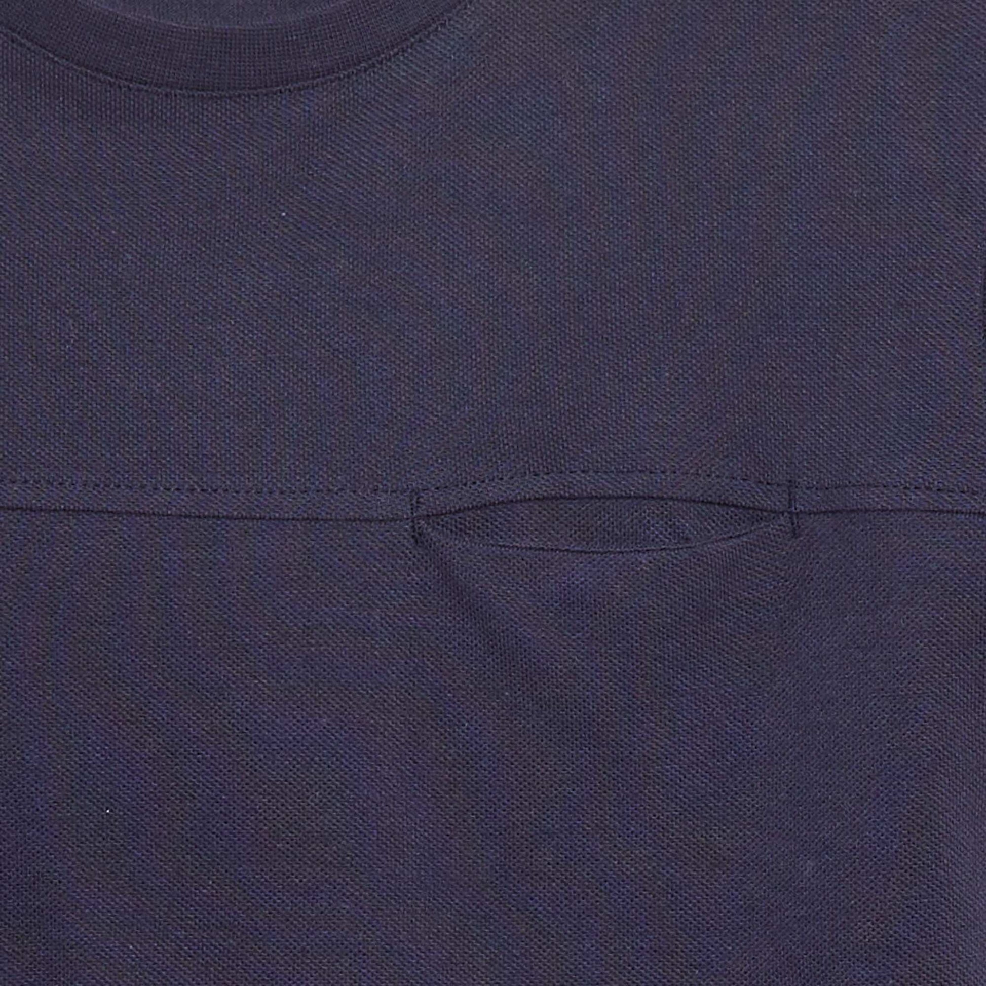 T-shirt en coton piqué BLEU
