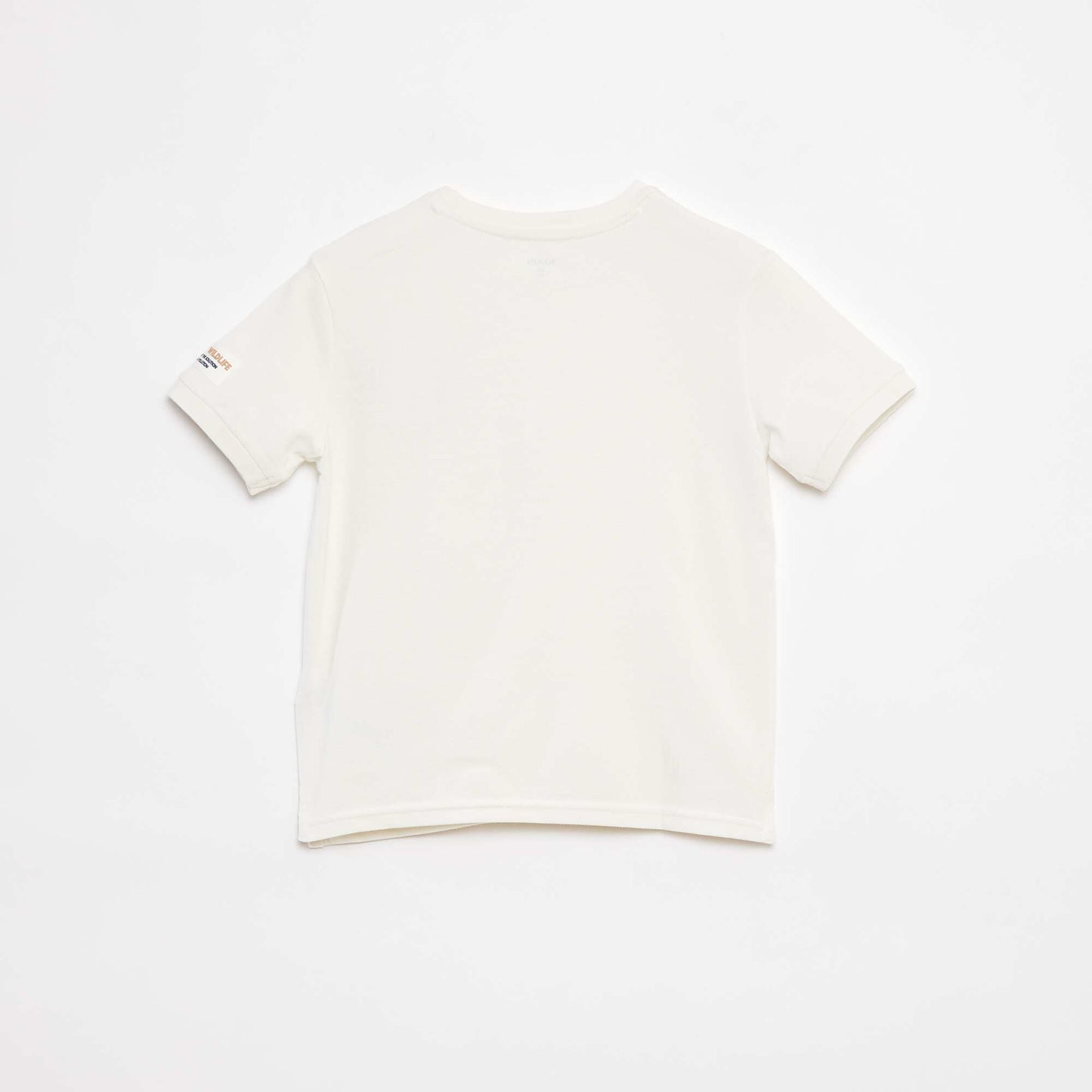 T-shirt en coton piqué BEIGE
