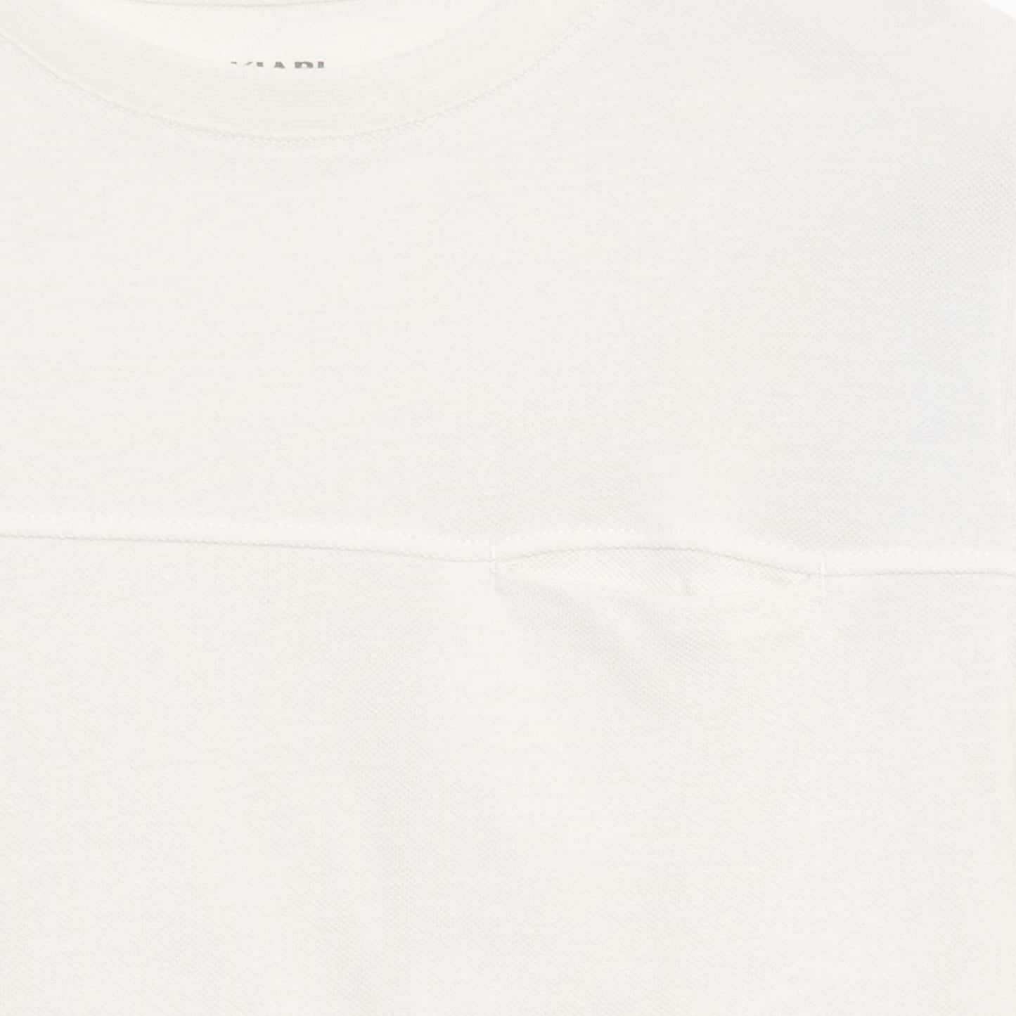 T-shirt en coton piqué BEIGE