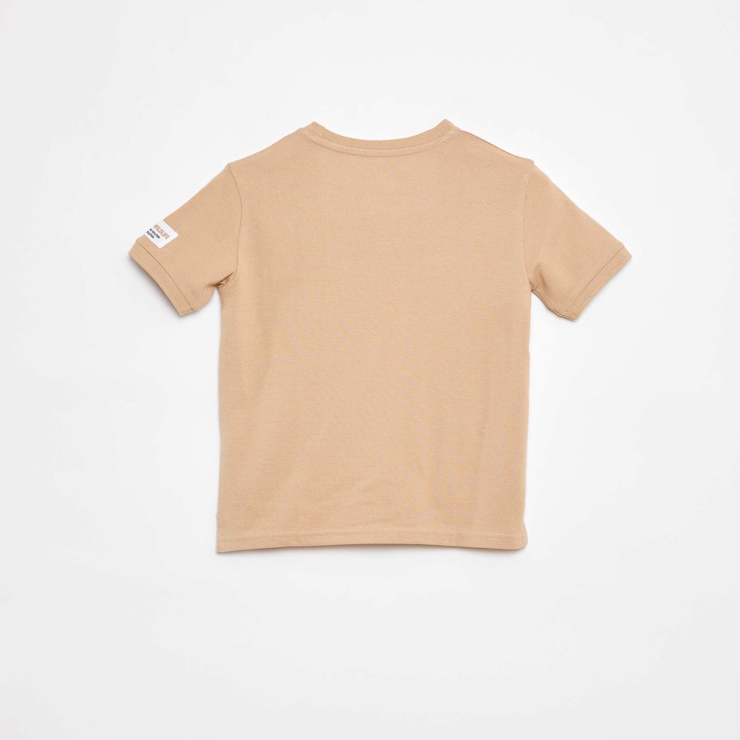 T-shirt en coton piqué MARRON