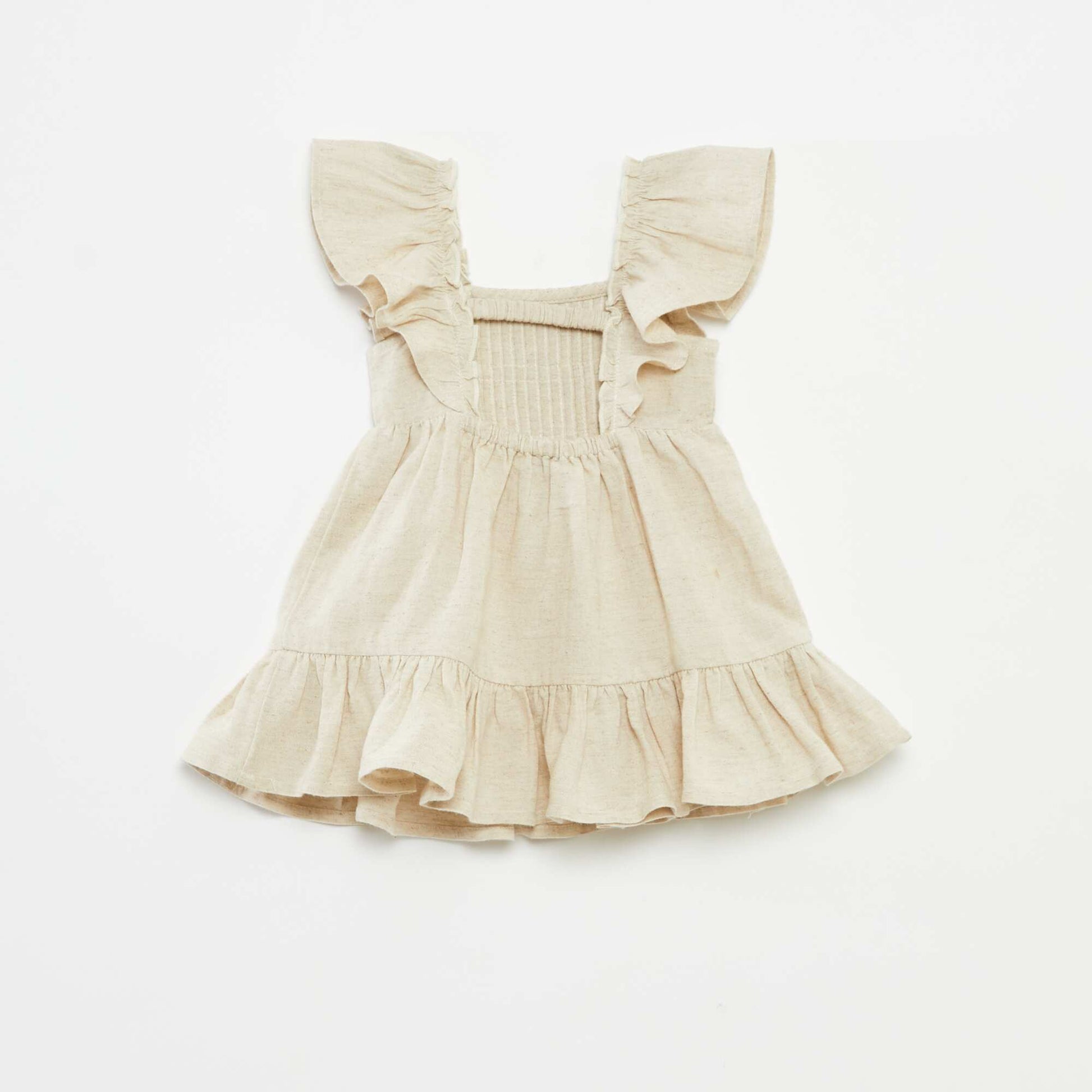 Ensemble robe + culotte multicolores volantées - 2 pièces BLANC
