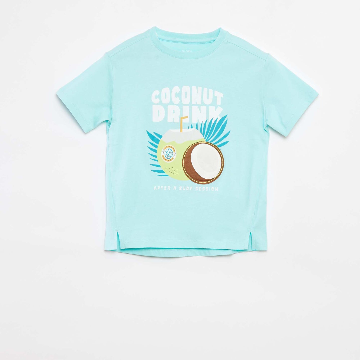 T-shirt imprimé manches courtes BLEU
