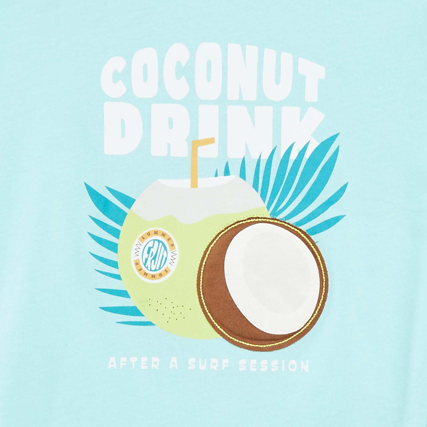 T-shirt imprimé manches courtes BLEU