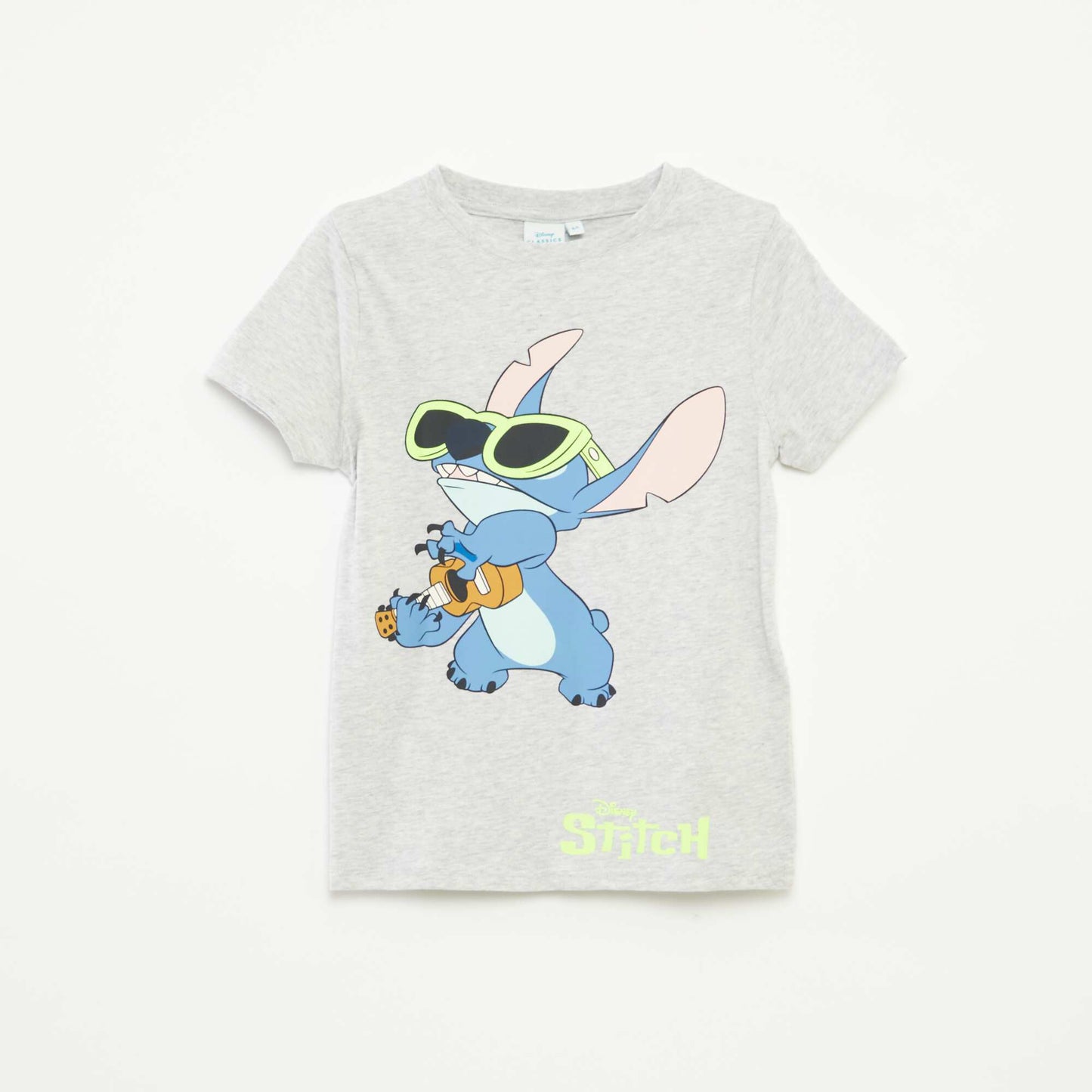 T-shirt 'Disney' 'Stitch' manches courtes GRIS