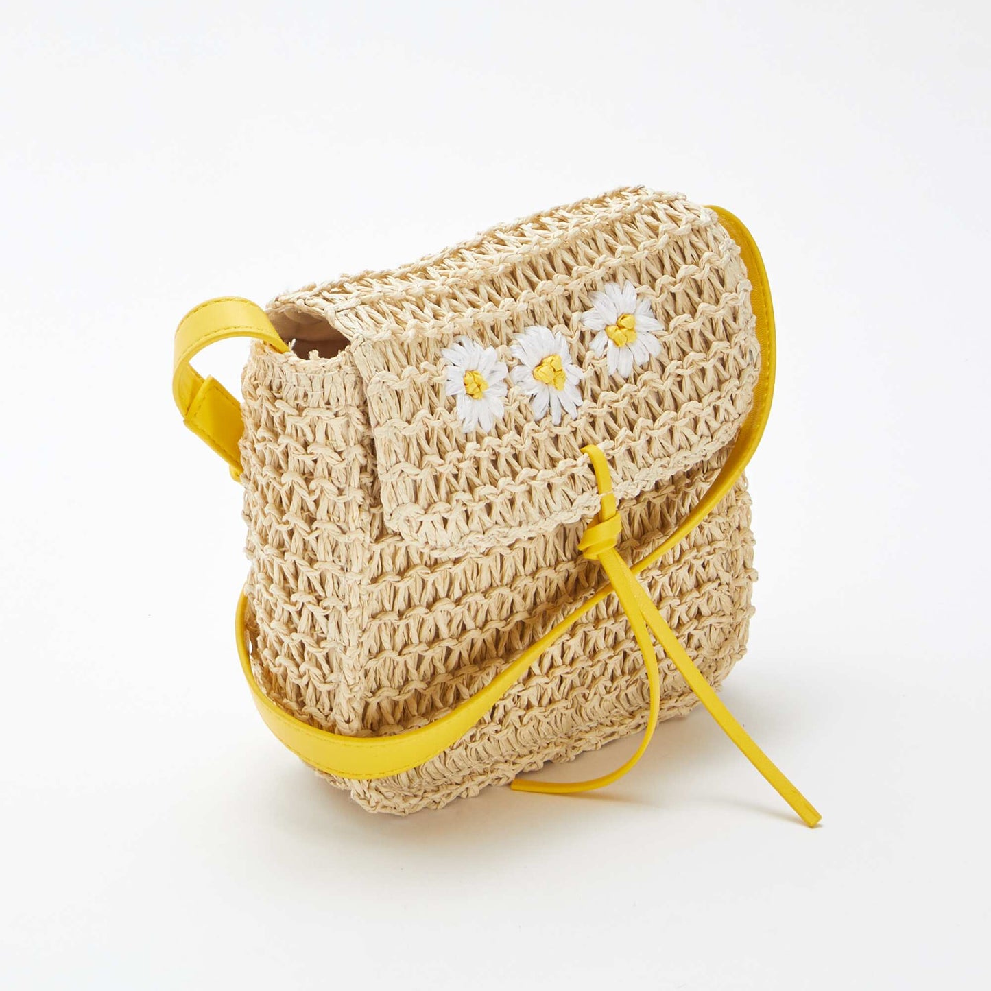 Sac bandoulière esprit paille tressée BEIGE